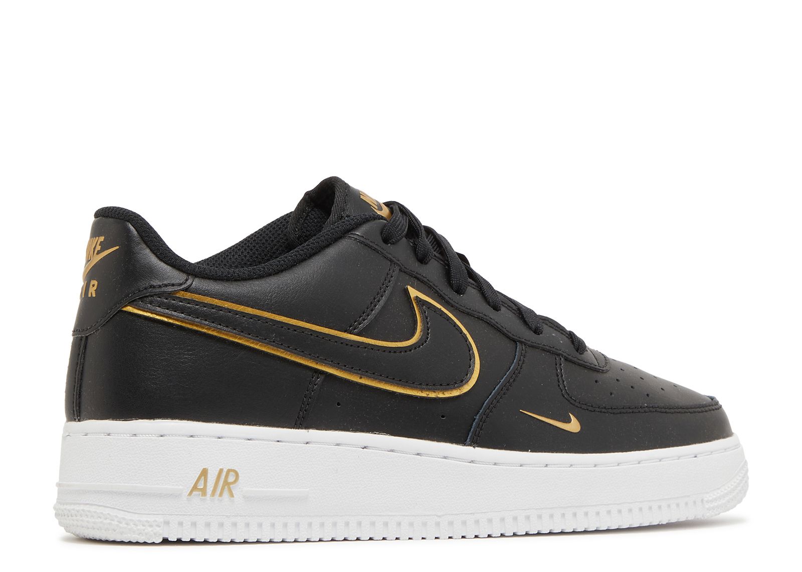 Air Force 1 LV8 GS 'Black Metallic Gold' - Nike - DM3322 001