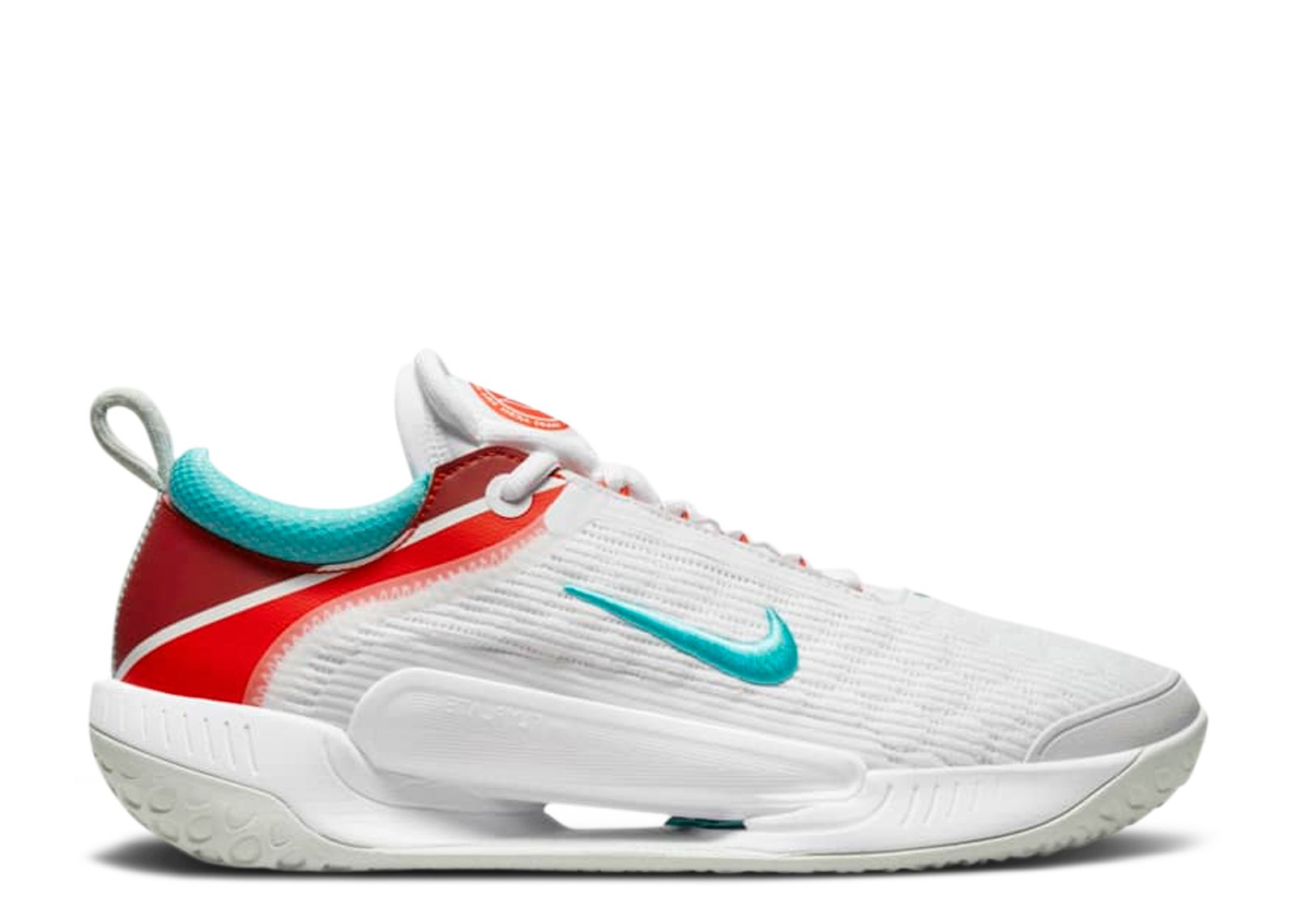 NikeCourt Zoom NXT White Habanero Red Washed Teal Nike