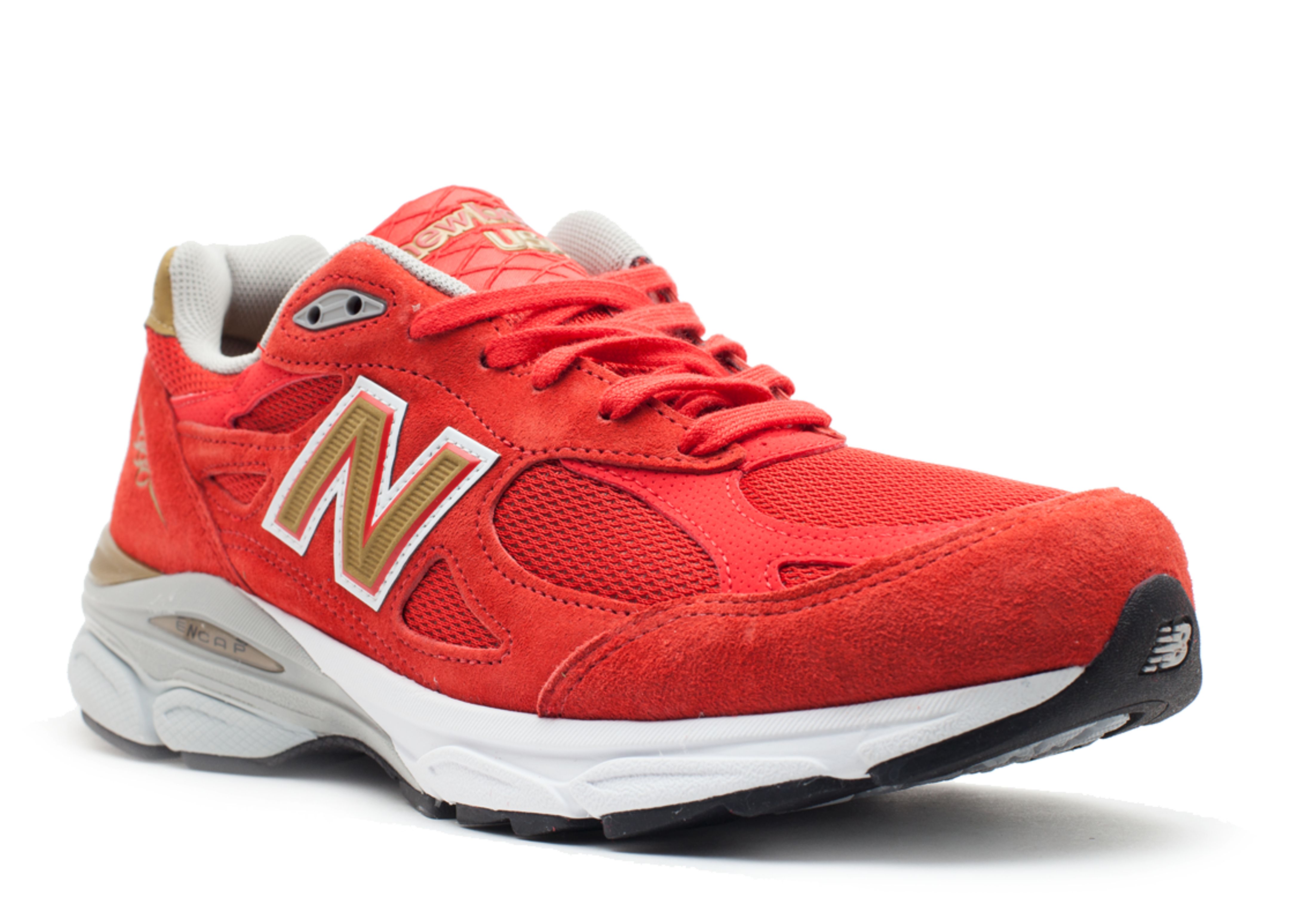 New balance 990 red hot sale nyc