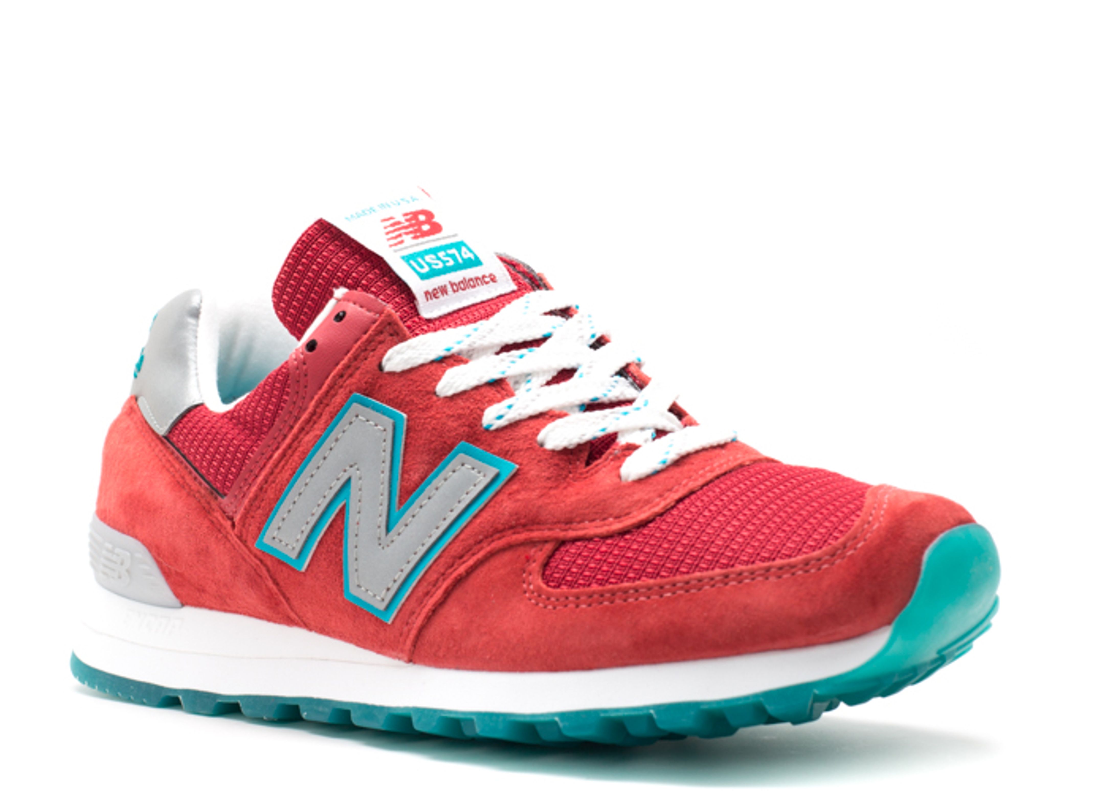 new balance 574 red turquoise