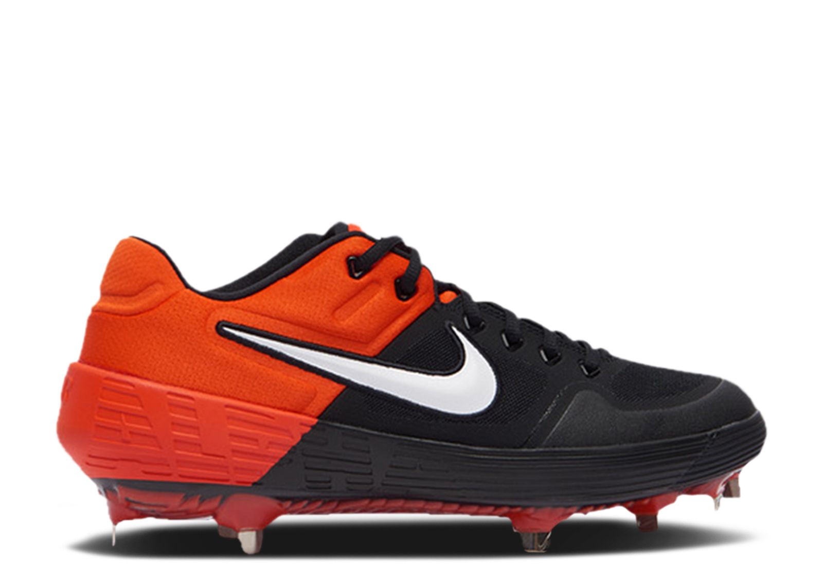 .com, Nike Alpha Huarache Elite 2 Low AJ6873-008 Total Orange-Black  Men's Metal Baseball Cleats 8 US