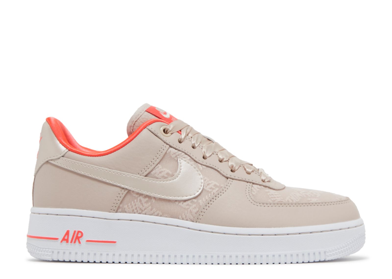 Wmns Air Force 1 07 Fossil Stone Laser Crimson Nike DQ7782 200 fossil stone laser crimson white fossil stone Flight Club