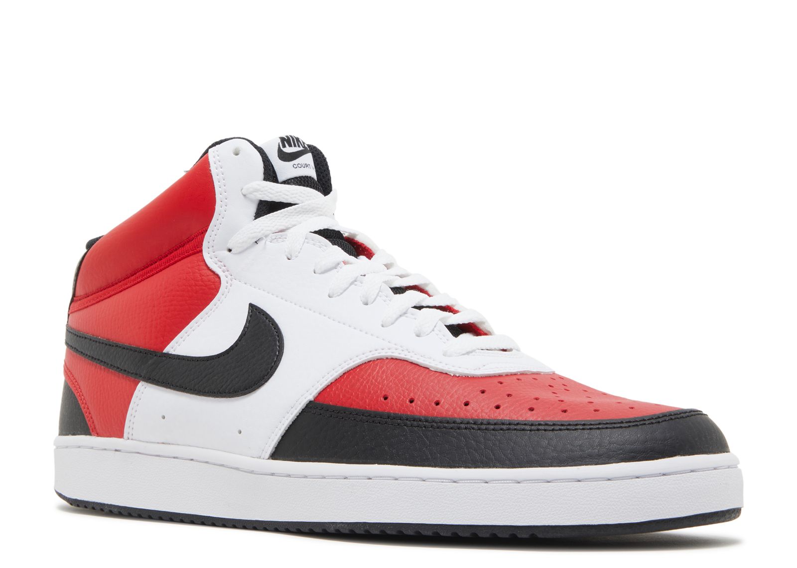Nike Court Vision Mid NBA university red black white casual basketball 8.5 shoes Nike Court Vision Mid NBA University Red Black White DM1186  main image 3
