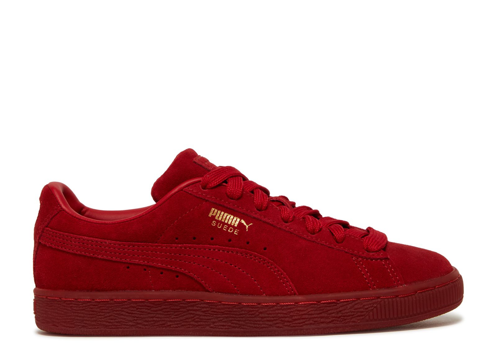 Suede Classic Jr 'Mono Gold - Barbados Cherry'