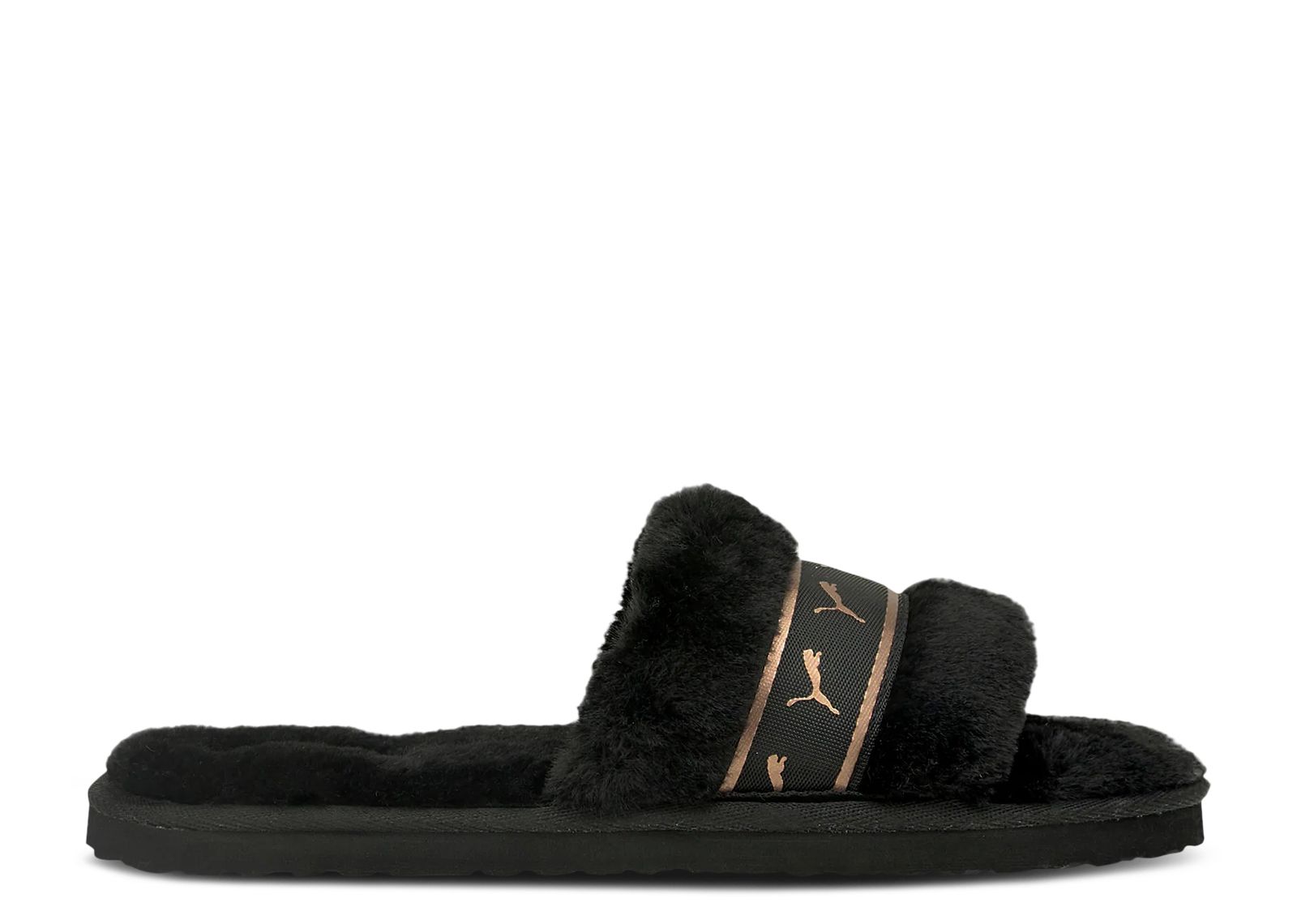 Wmns Fluff Remix Slide 'Black Rose Gold'