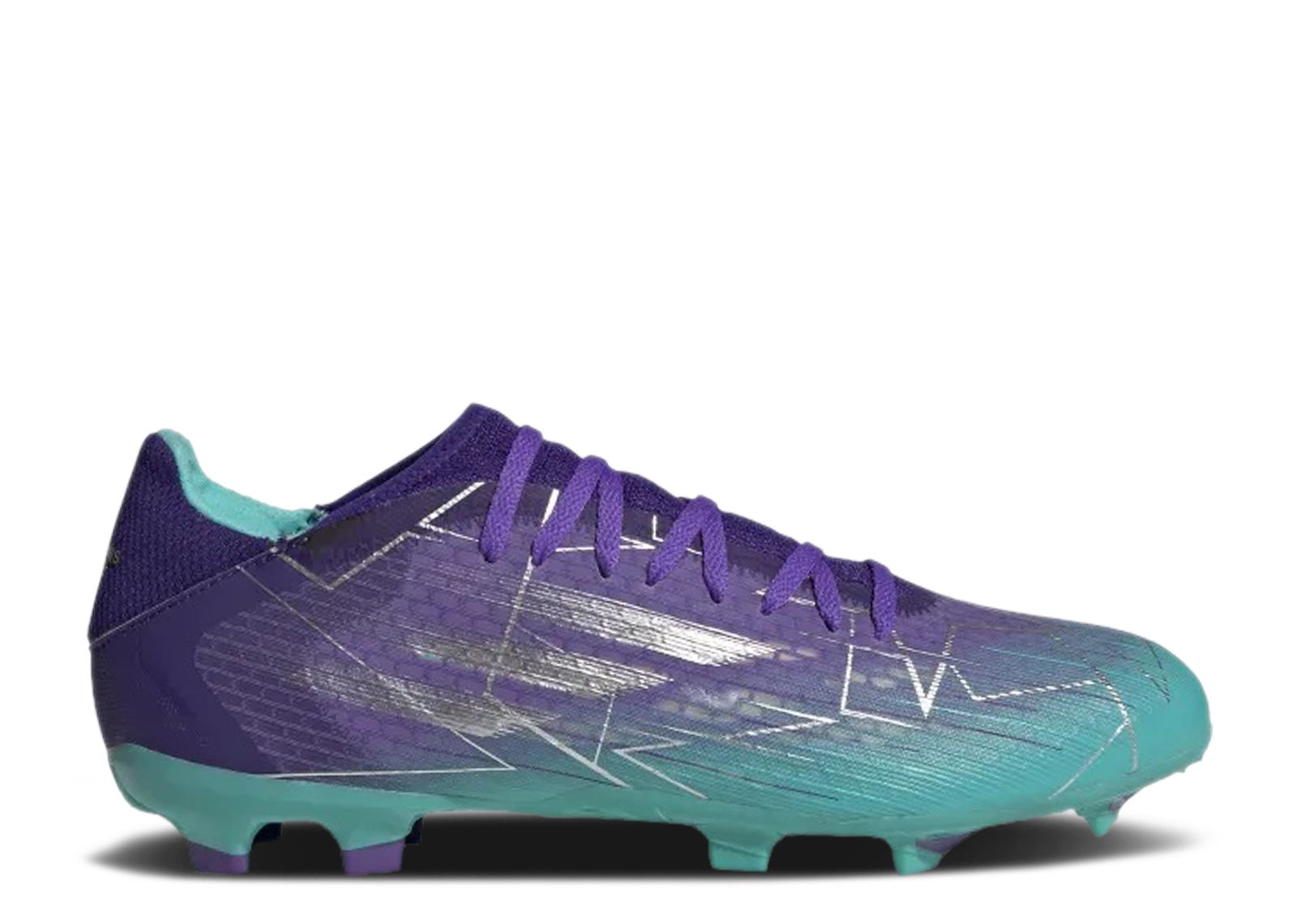 X Speedflow.3 FG 'Purple Rush Mint Rush' - Adidas - GW7482