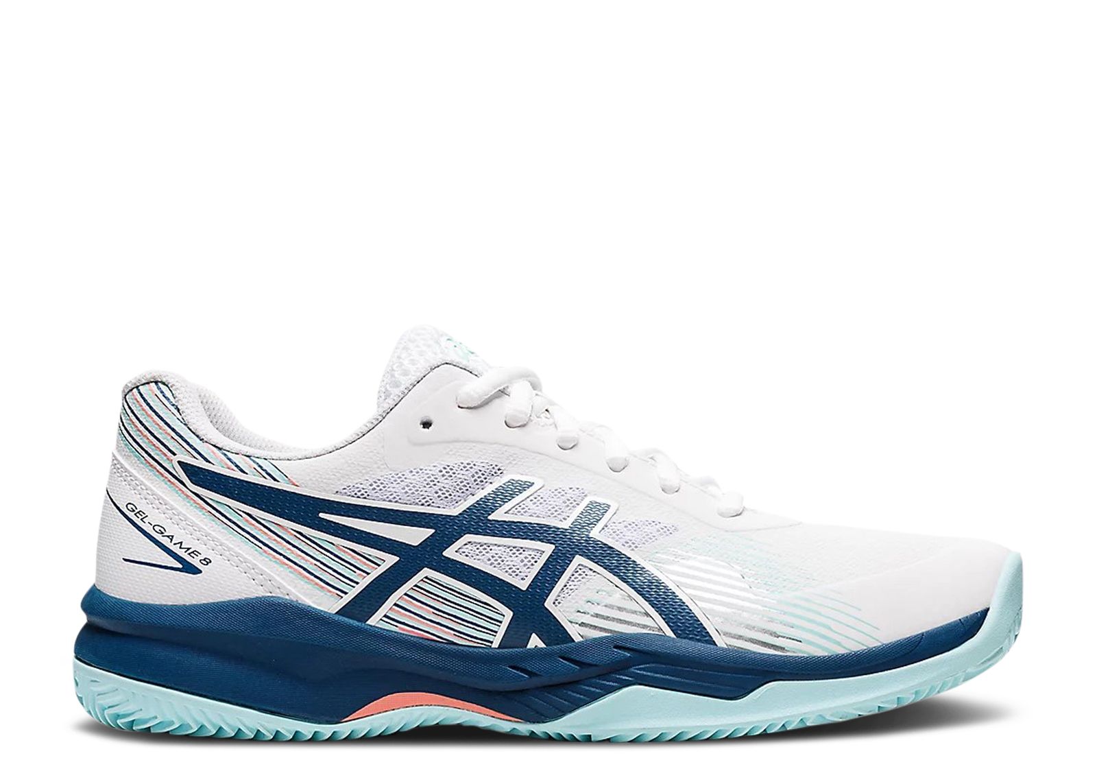 Wmns Gel Game 8 'White Light Indigo'