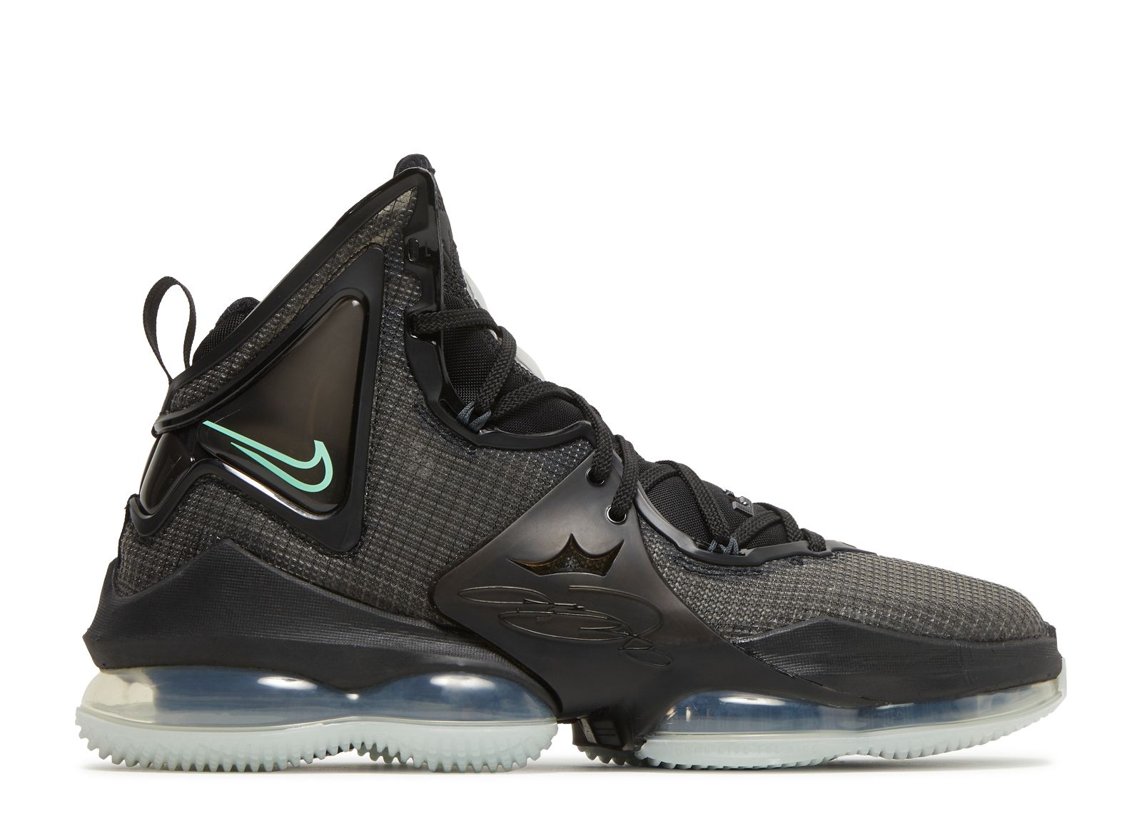Nike LeBron 19 - Mens Basketball Shoes - Grey/Green, Size 9.5