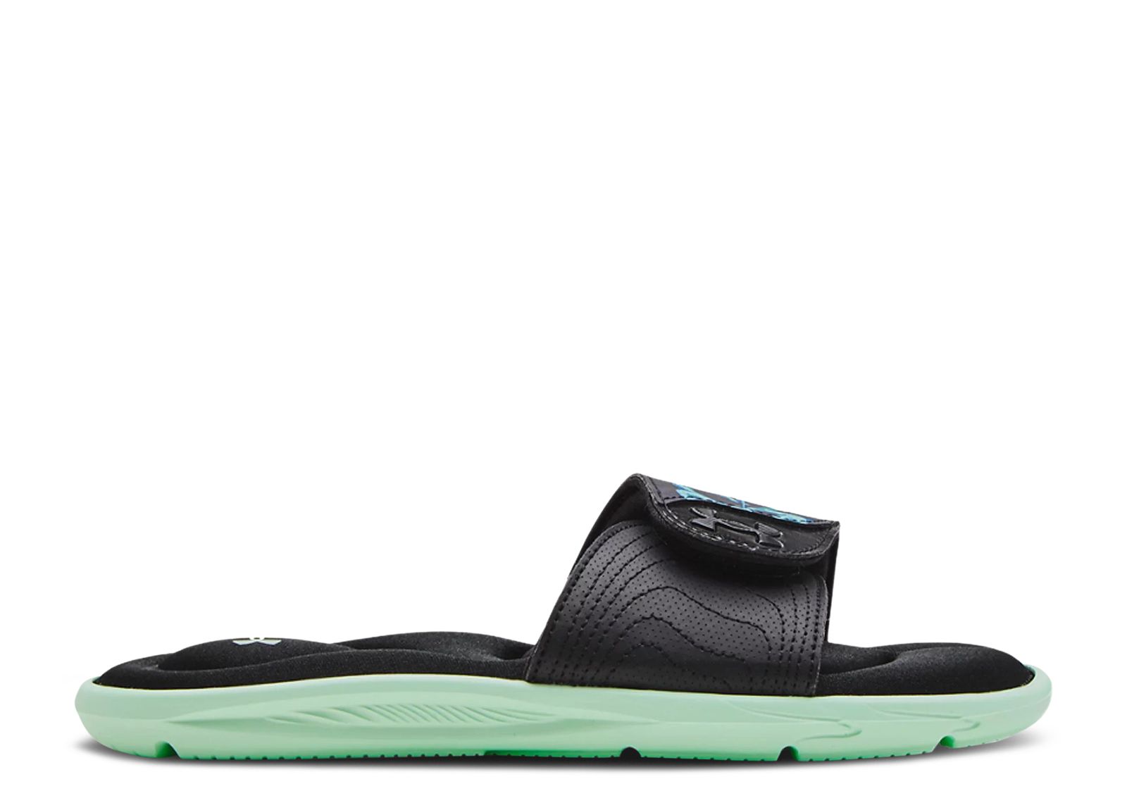 Wmns Ignite 4 Graphic Strap Slide 'Black Aqua Foam'