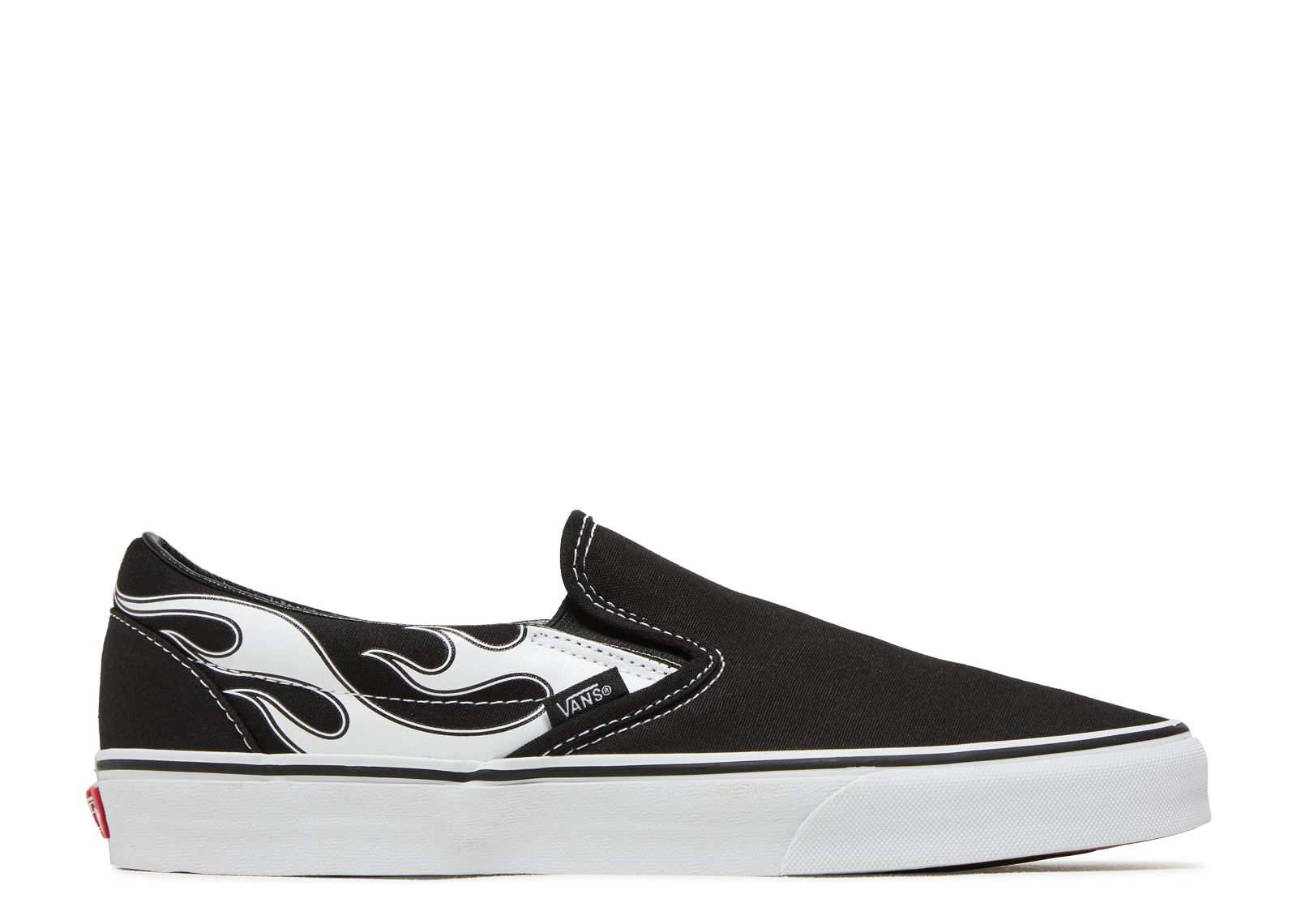 Classic Slip-On 'Flame - Black White'