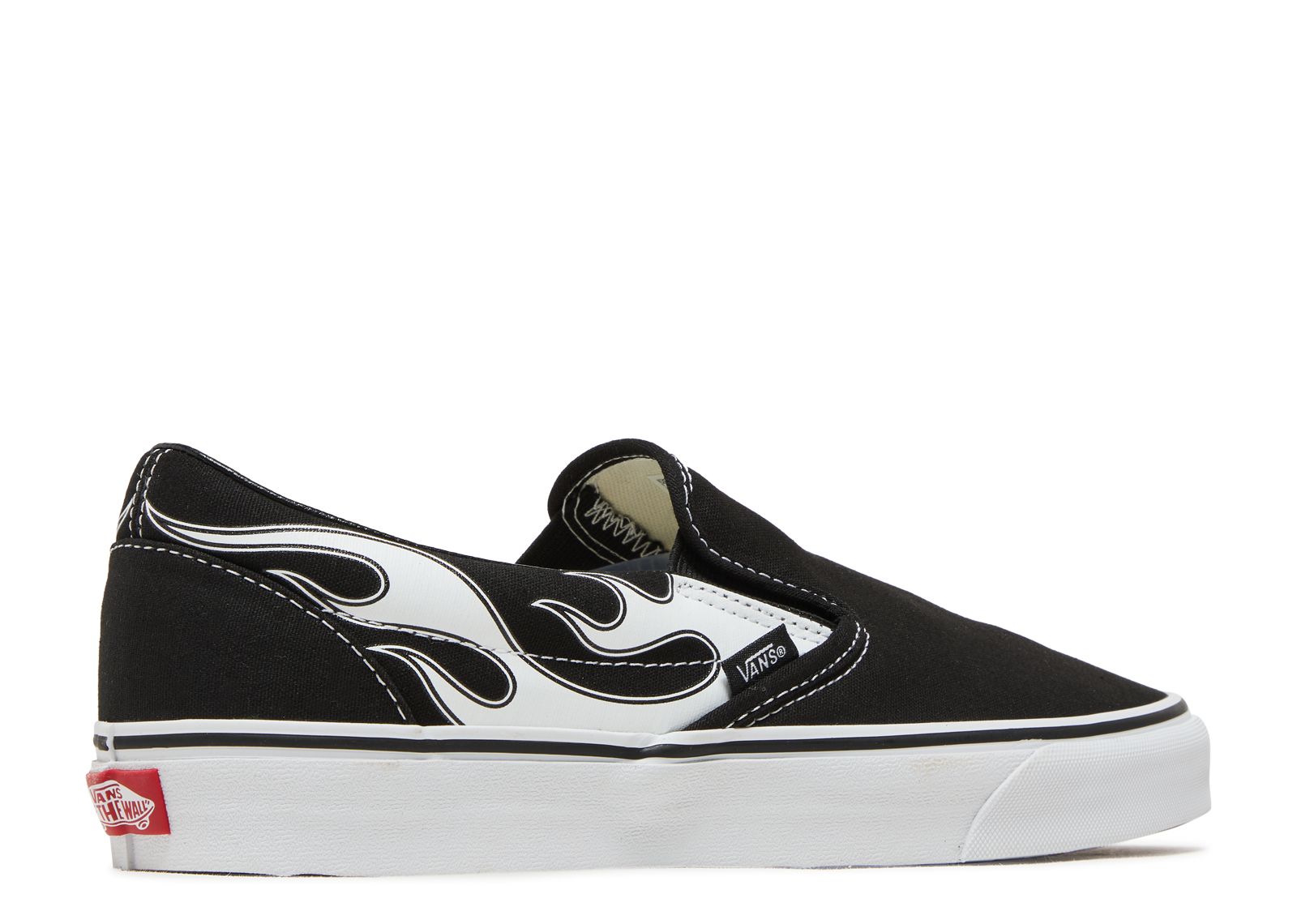 Classic Slip On Flame Black White