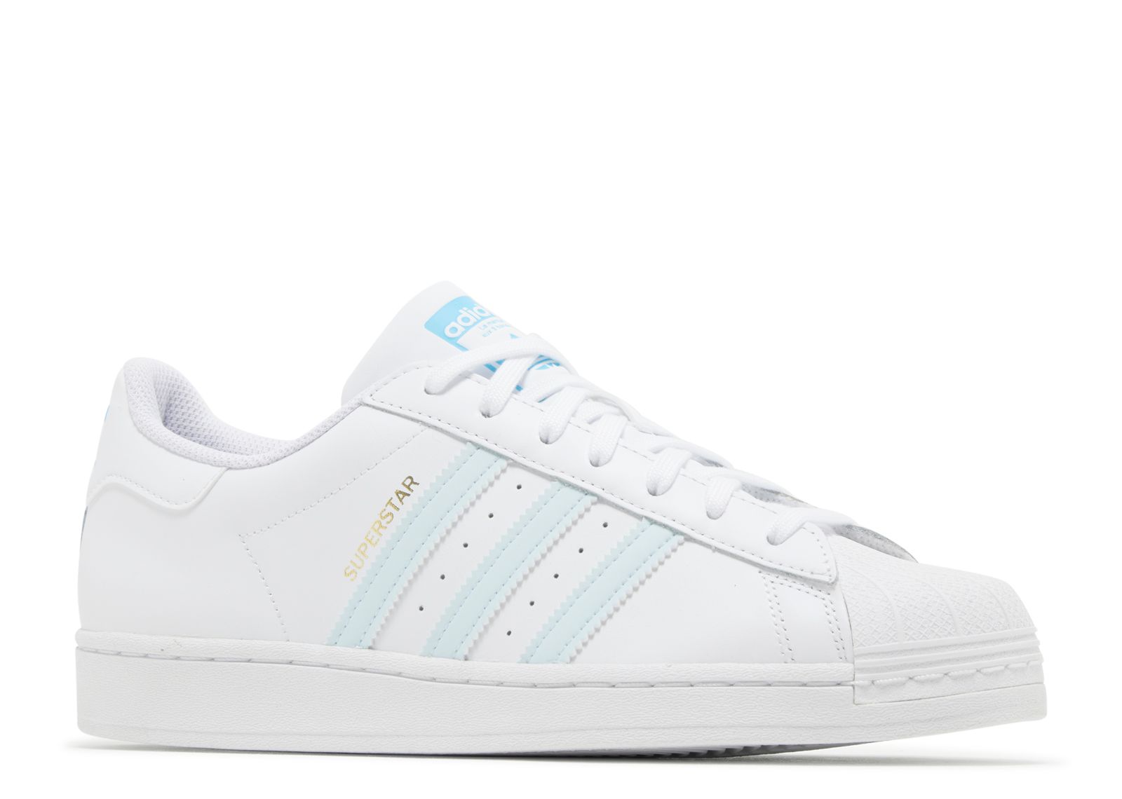 adidas gazelle silver green womens Adidas x Pharrell Williams Unisex Virginia Superstar Core Black / Sky Rush  / Cream White Low Top Sneakers main image 1