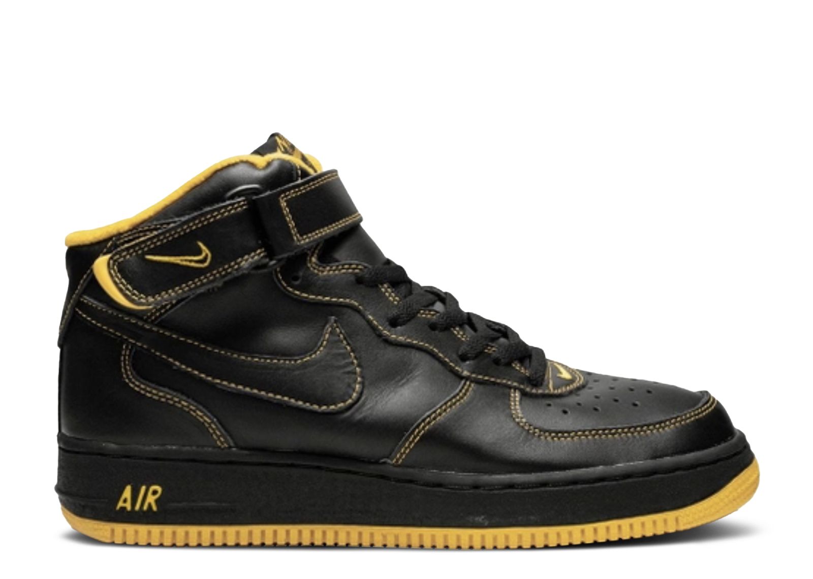 Air Force 1 Mid B 'Black University Gold' - Nike - 624039