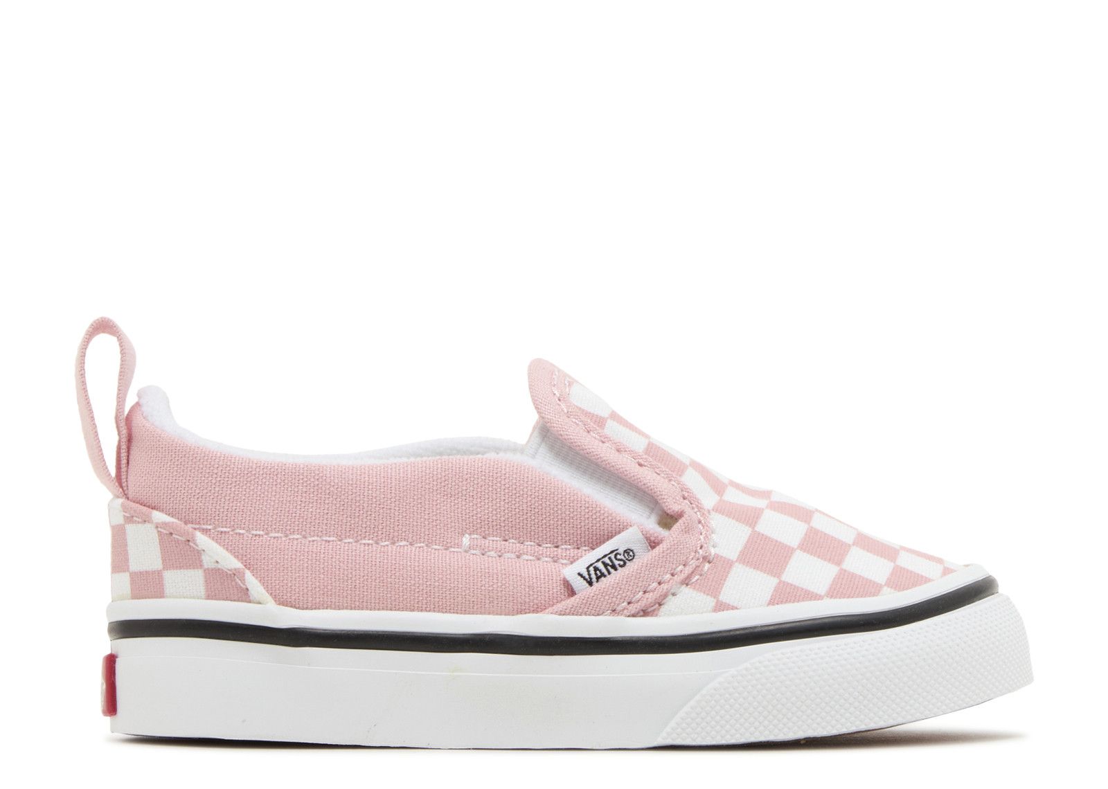 Slip-On Velcro Toddler 'Powder Pink Checkerboard'