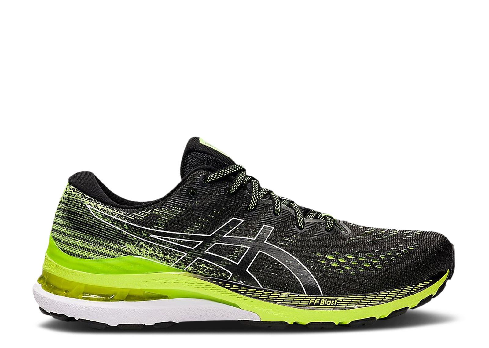 Gel Kayano 28 2E Wide 'Black Hazard Green'