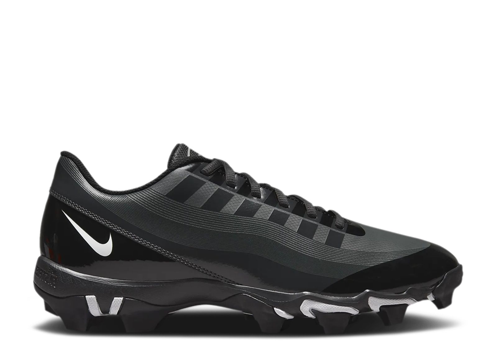 Nike Vapor Edge Shark Black Iron Grey Football Cleats DQ5114-001 Men\'s‎ Size 11 Nike Vapor Edge Shark Black Iron Grey for Sale  main image 4