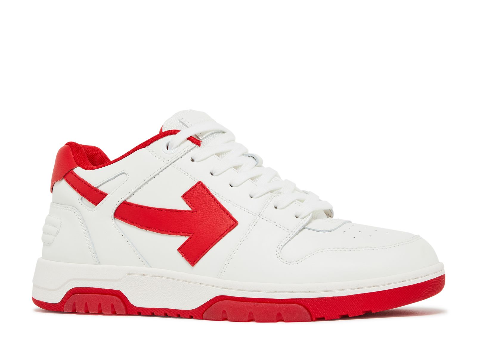 Off White Out Of Office Low 'White Red' - Off White - OMIA189S22LEA001 0125  - white/red | Flight Club