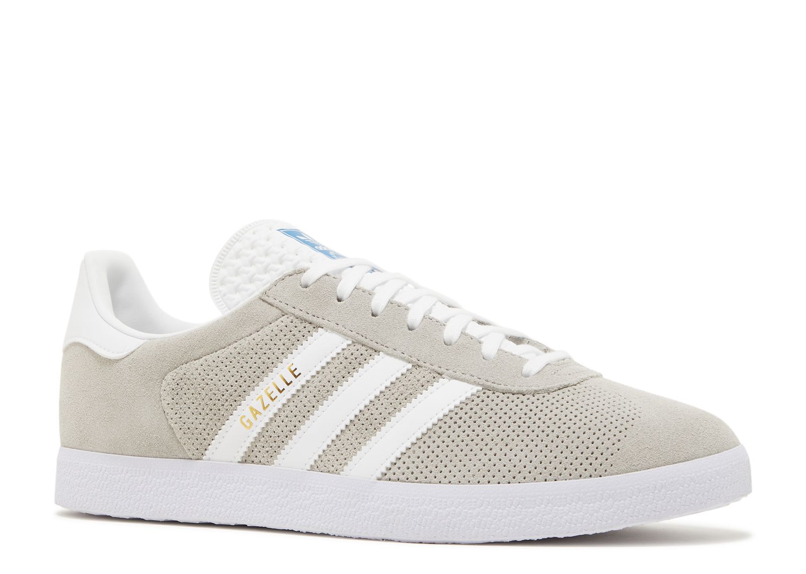 adidas gazelle silver green womens ADIDAS ORIGINALS Light gray Gazelle Indoor Sneakers for Men and Women   Pavidas