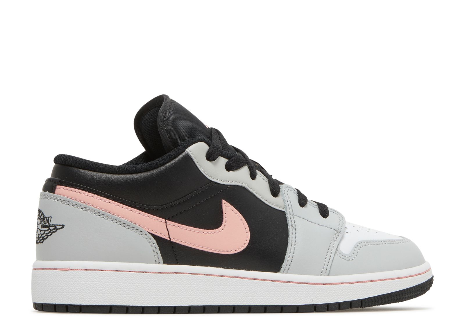 Air Jordan 1 Low GS 'Grey Fog Bleached Coral' - Air Jordan