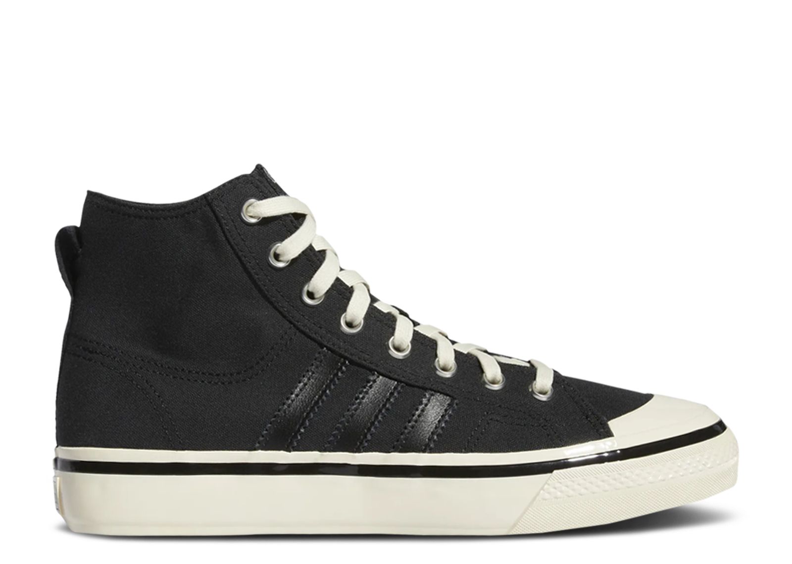 ADIDAS Nizza RF74 Mens 9.5 Black Cream White High Top Comfort Board Shoes GX8488 Amazon.com | adidas Nizza Hi RF 74 Shoes Men main image 3