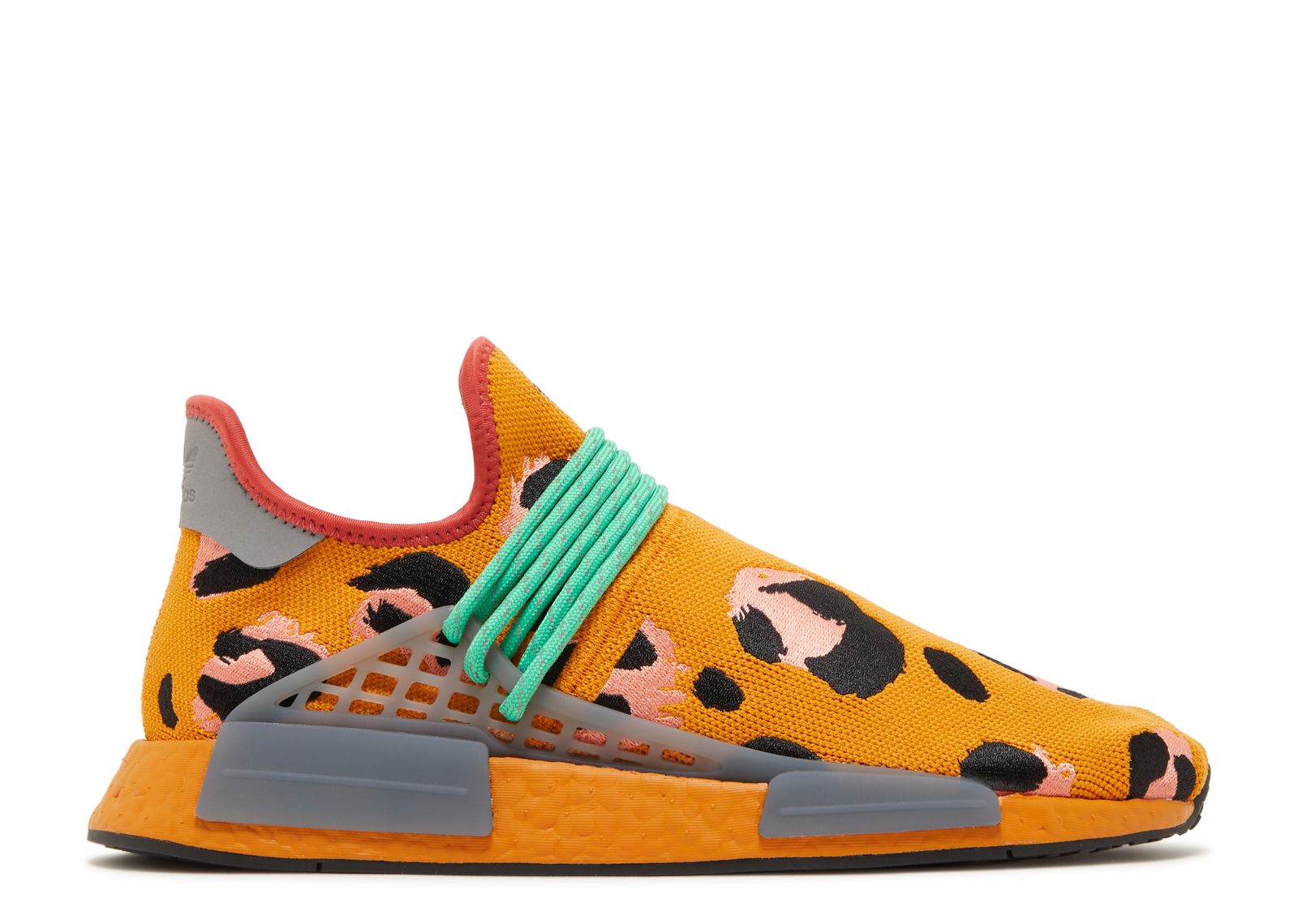 Pharrell X NMD Human Race Animal Print Adidas GZ4439 focus orange core black screaming green Flight Club