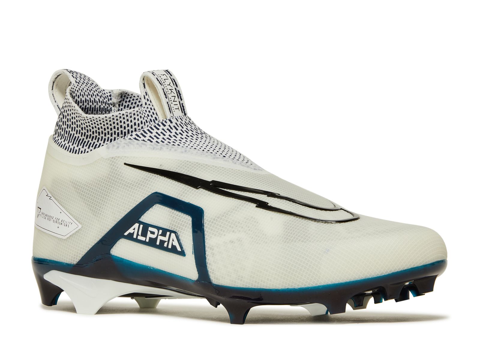 Nike Alpha Menace Elite 3 Football Cleats White Black College Navy CT6648-102 Alpha Menace Elite 3  main image 4