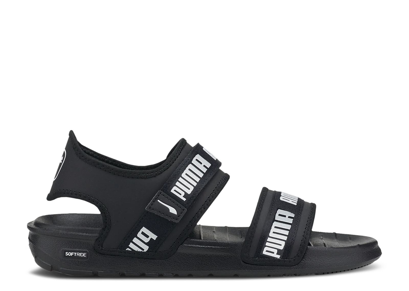 Wmns Softride Slide 'Wordmark - Black White'