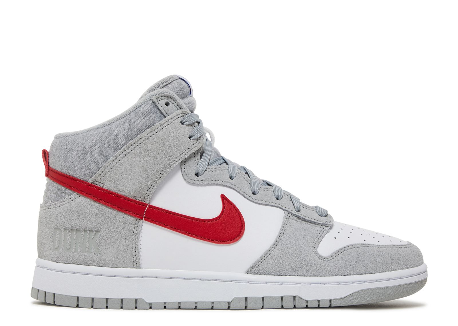 Dunk High SE 'Athletic Club Light Smoke Grey Gym Red' - Nike