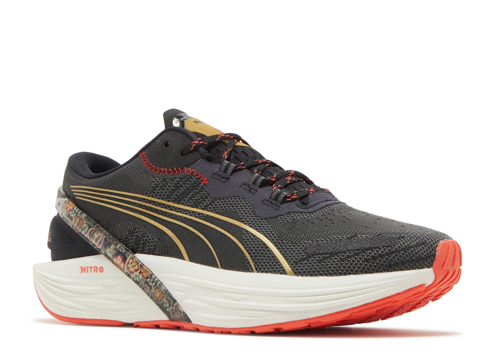 ★PUMA★ Propio Nitro Women's Yellow Black 31142903 Frida Kahlo X Wmns Run XX Nitro 'Floral Black' - Puma