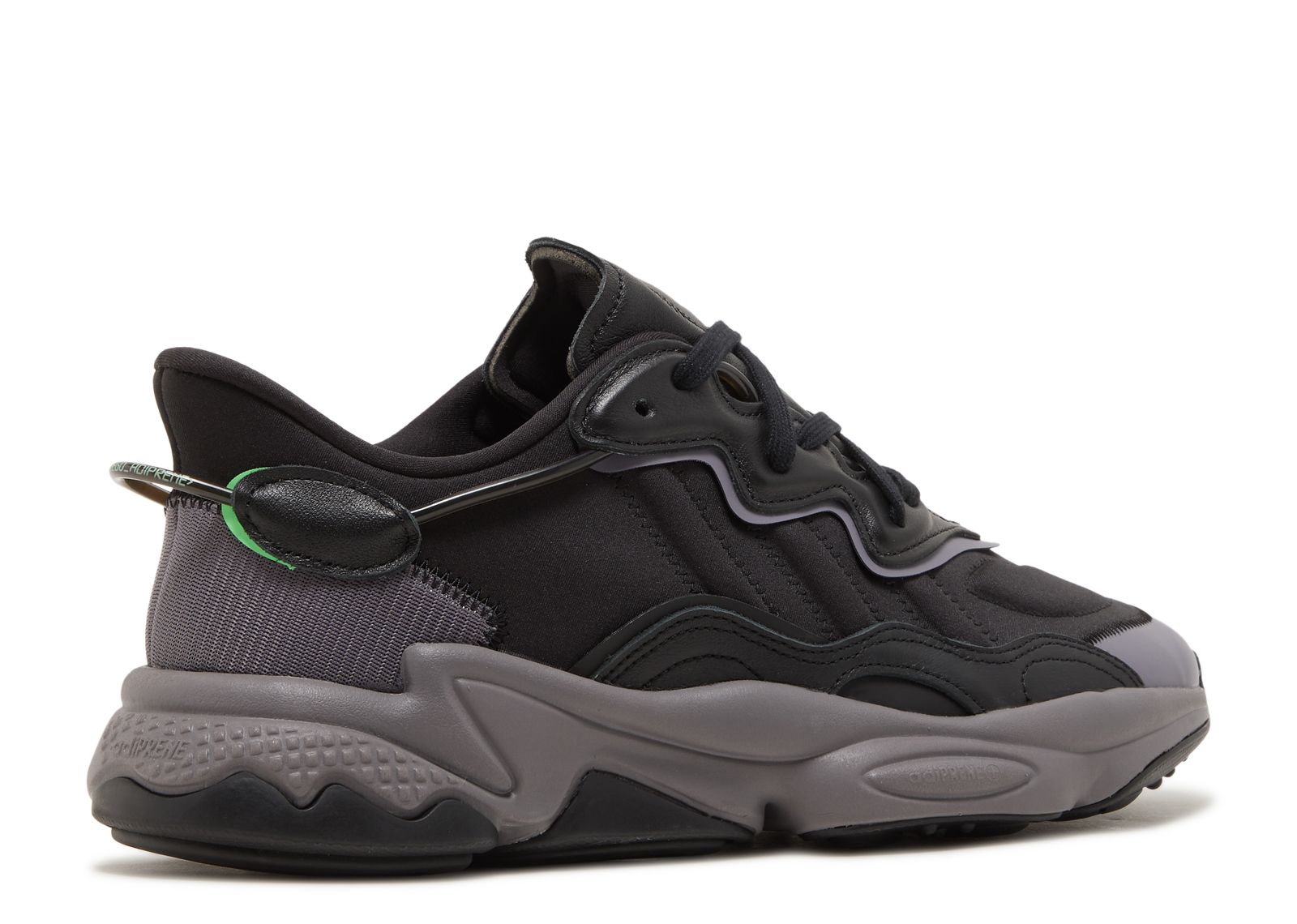 ✩ 0113 ✩ Ozweego 'Black Charcoal Screaming Green' - Adidas - HR1168