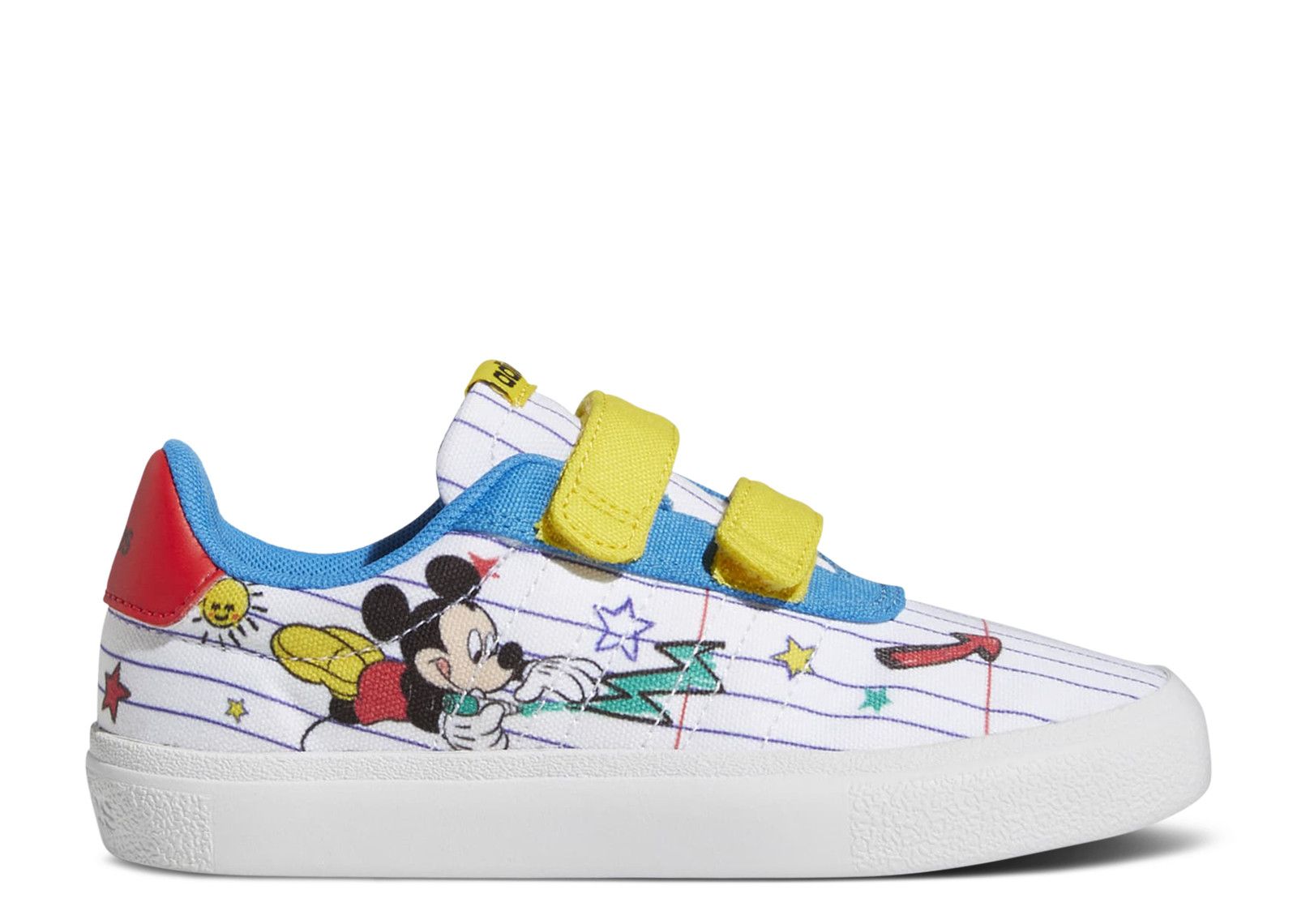 Disney X Vulc Raid3r J 'Mickey Mouse' - Adidas - GZ3316 - cloud  white/yellow/bright blue | Flight Club