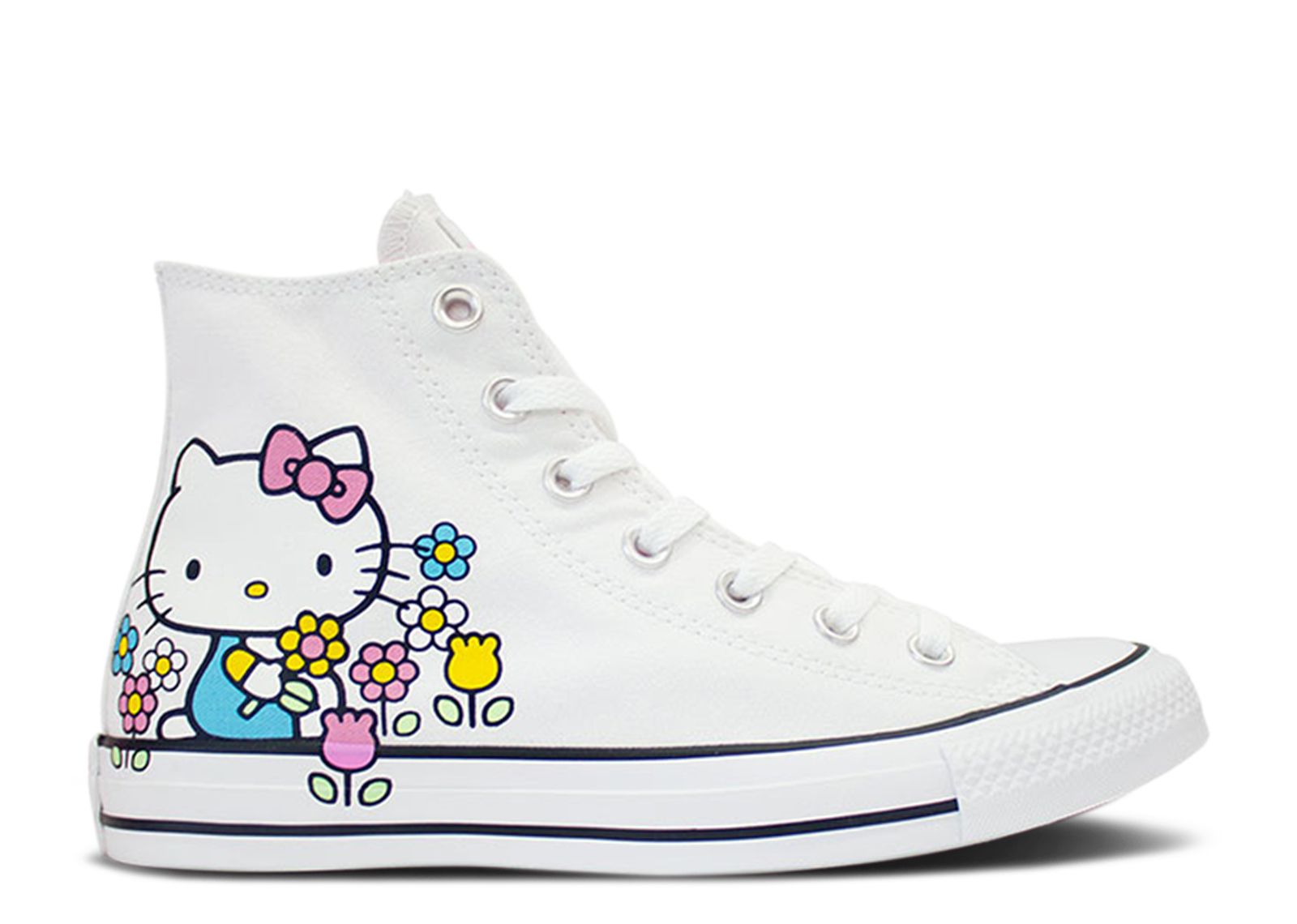 Wiegen 鍔 incompleet Hello Kitty X Chuck Taylor All Star High 'Flowers' - Converse - 164629C -  white/pink/white | Flight Club