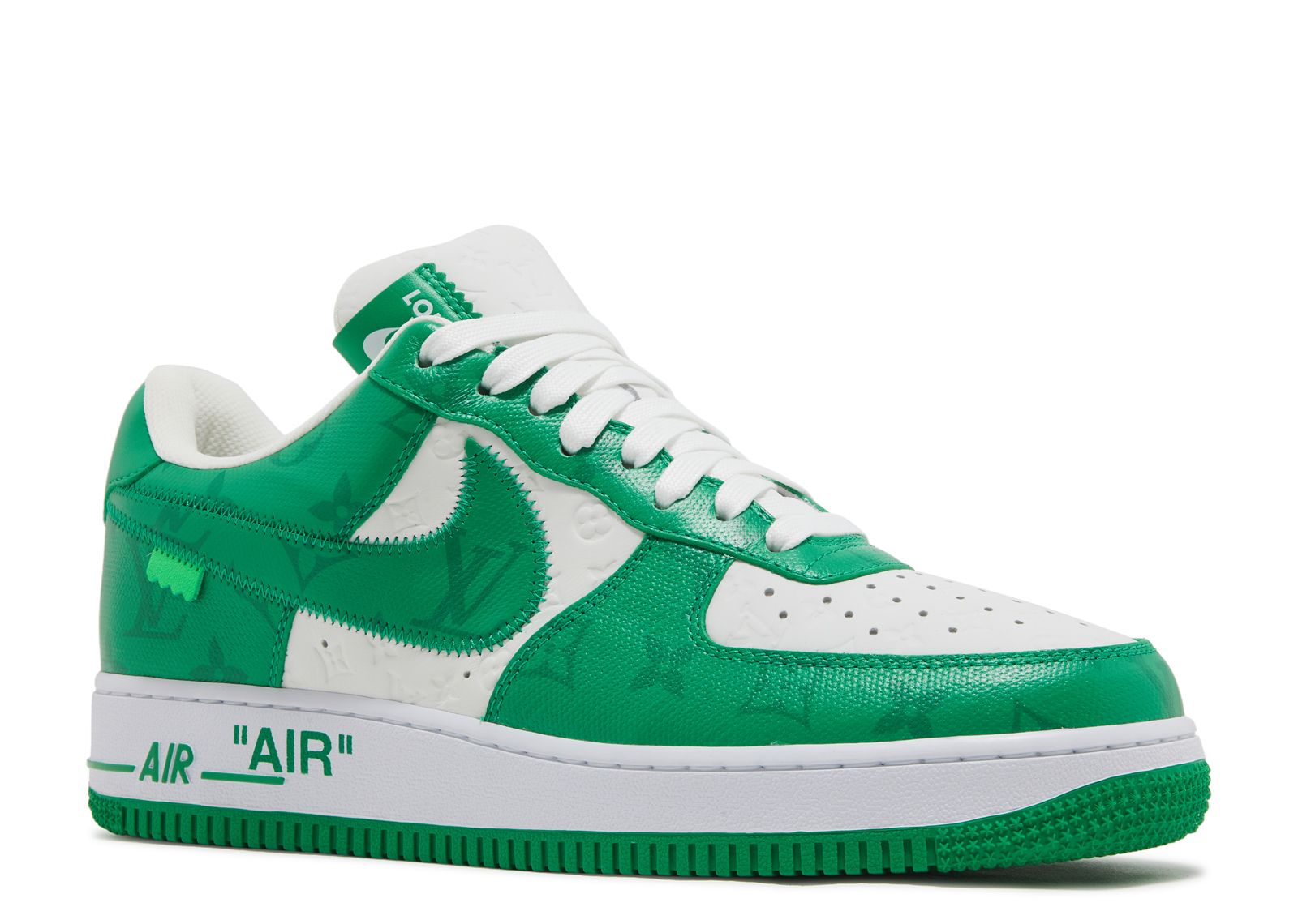 Louis Vuitton x Nike Air Force 1 Green | Size 9, Sneaker in Green/White