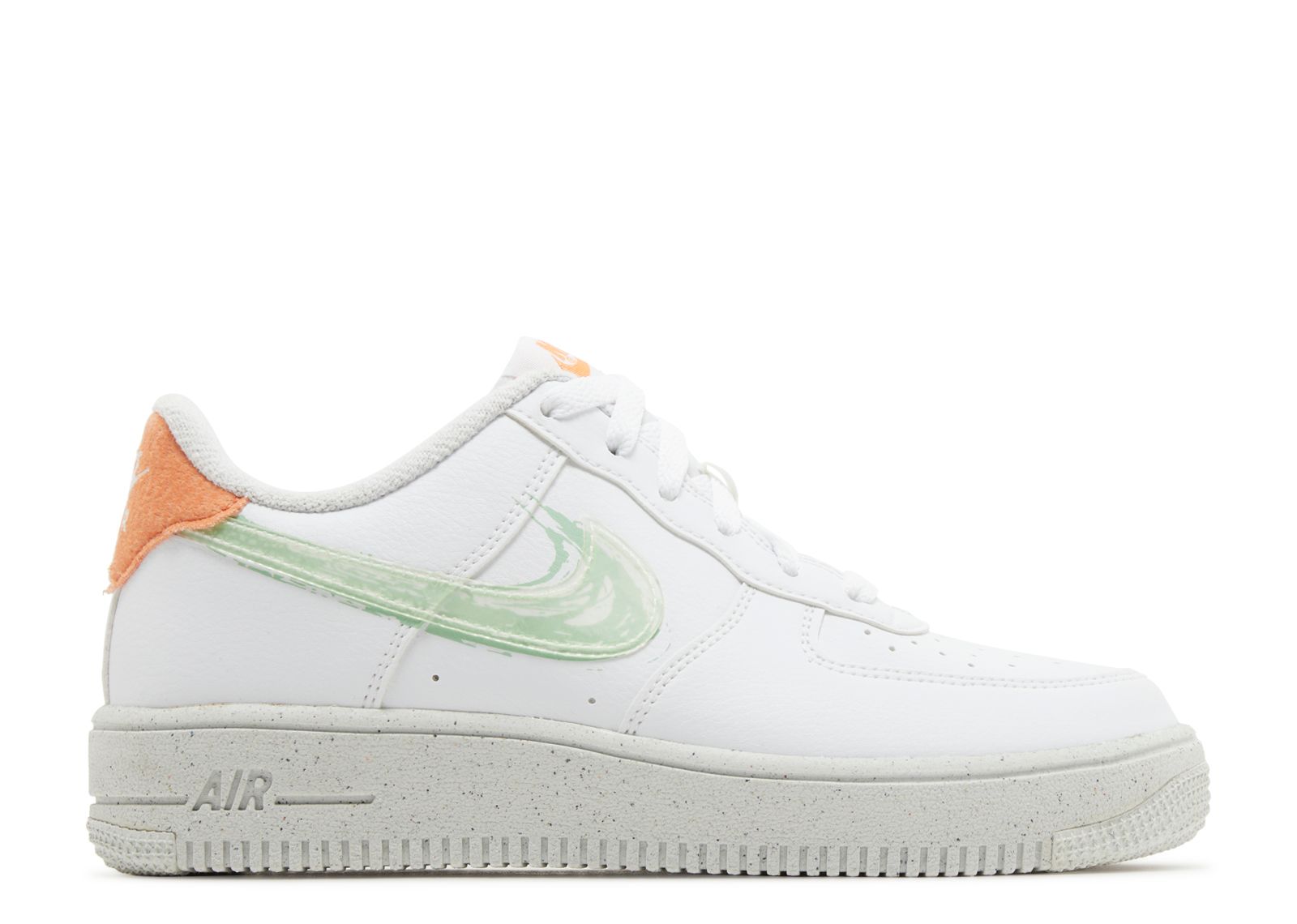 Nike Air Force 1 Crater White Orange Trance 7Y