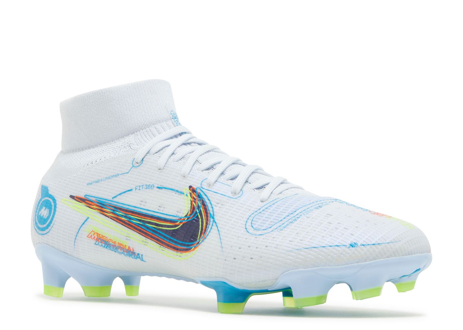 Mercurial Superfly 8 Pro FG 'Grey Light Marine' - Nike - DJ2848