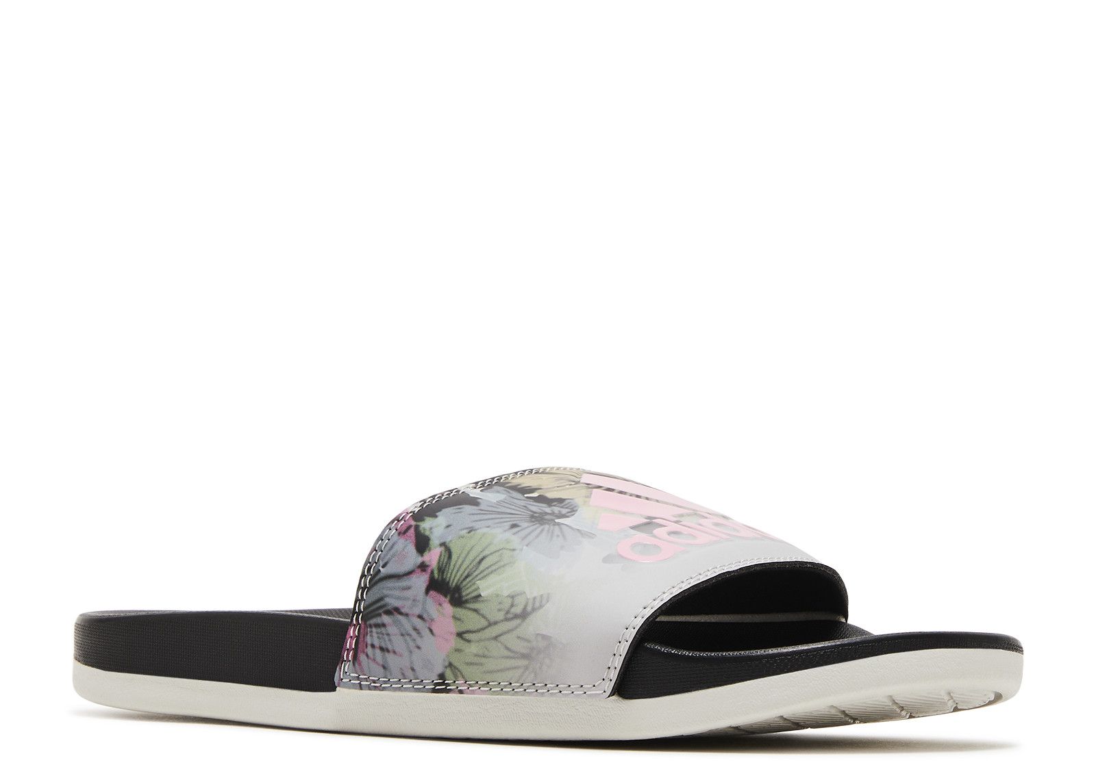 Adidas floral slides on sale