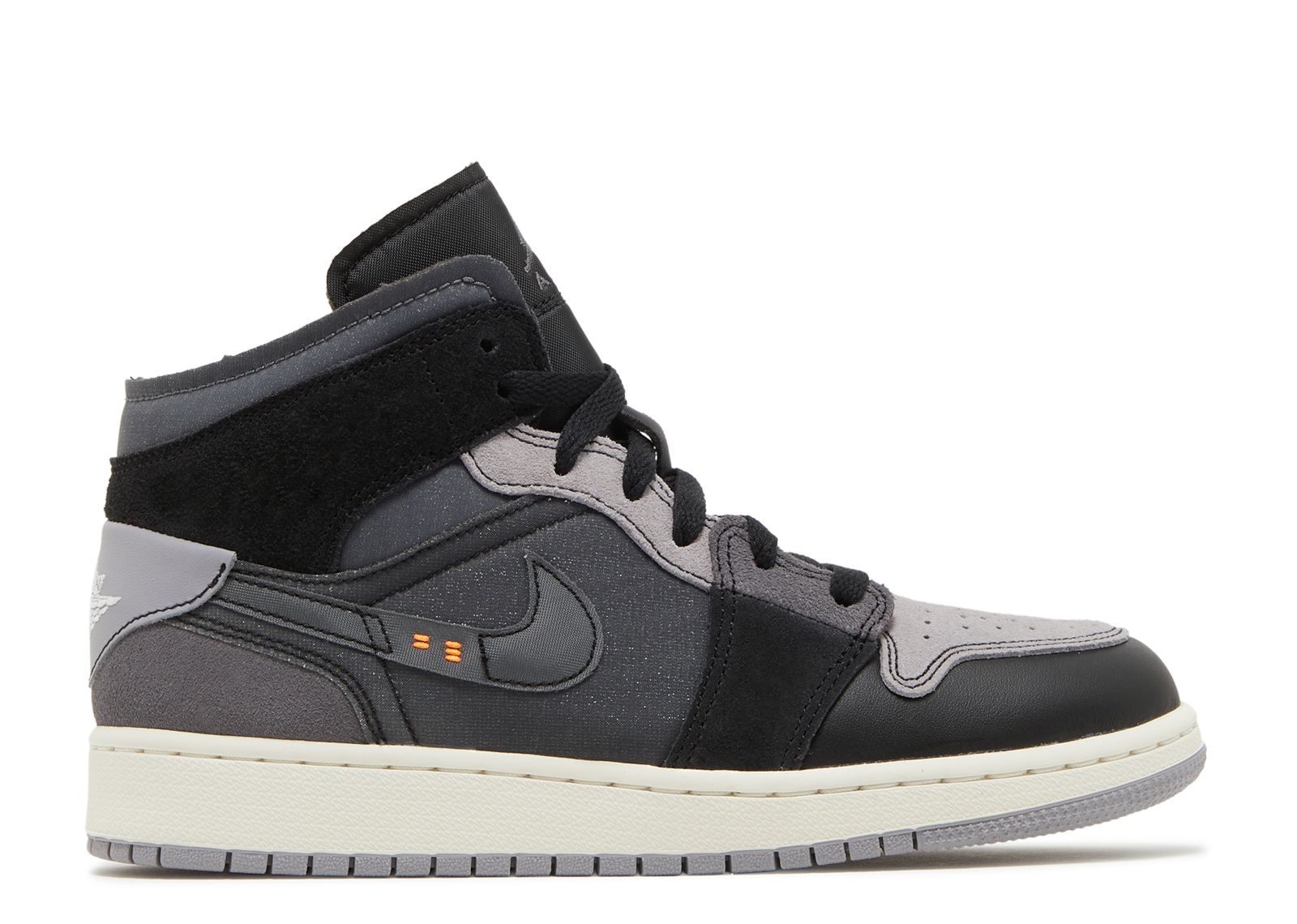 air jordan 1 mid black dark grey