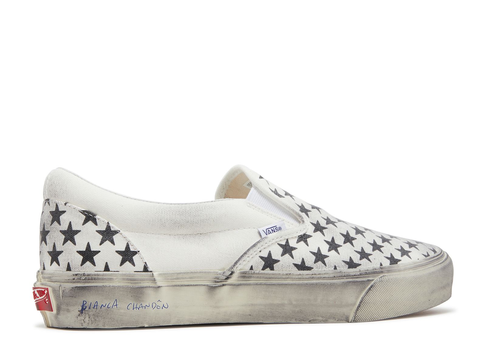 vans bianche slip on
