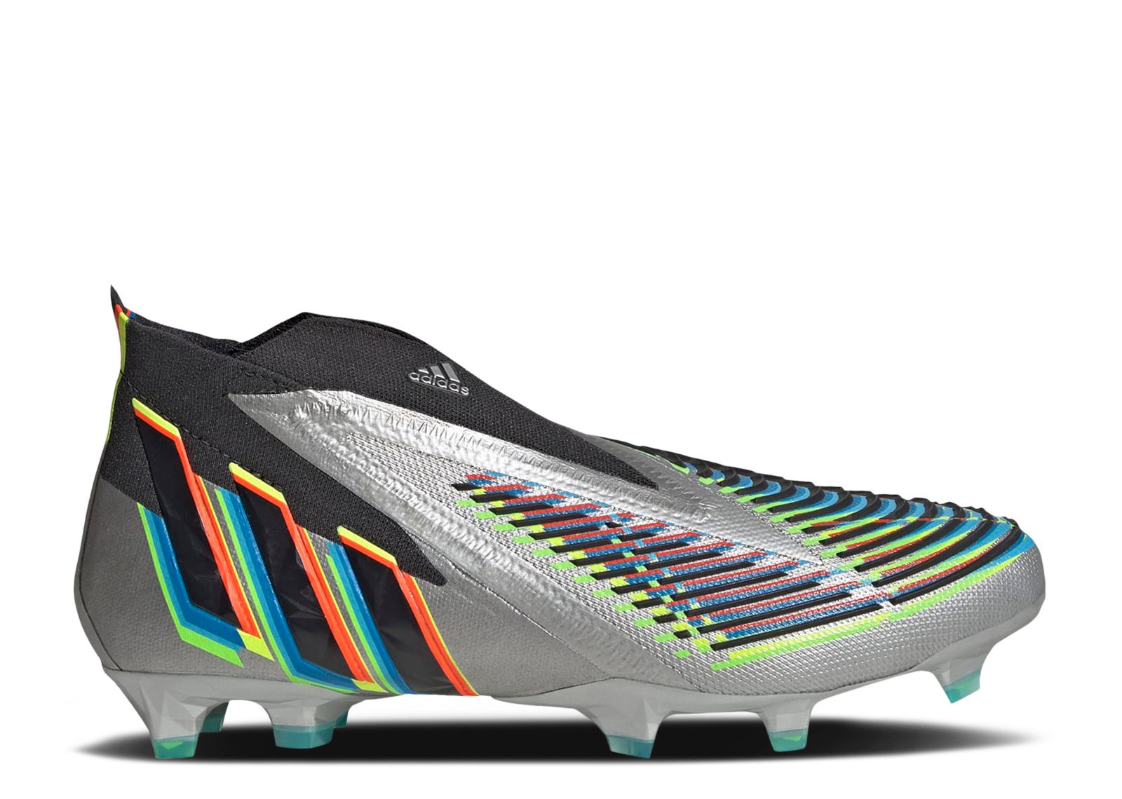 Adidas Predator Edge+ FG \'Silver Metallic Black\' HR1560 Soccer Cleats size 10.5 Adidas Predator Edge.1 FG Silver Black – Villegas Footwear main image 3
