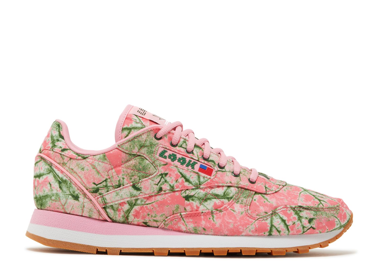 LQQK Studios x Classic Leather 'Leaf Camo - Bubble Gum'