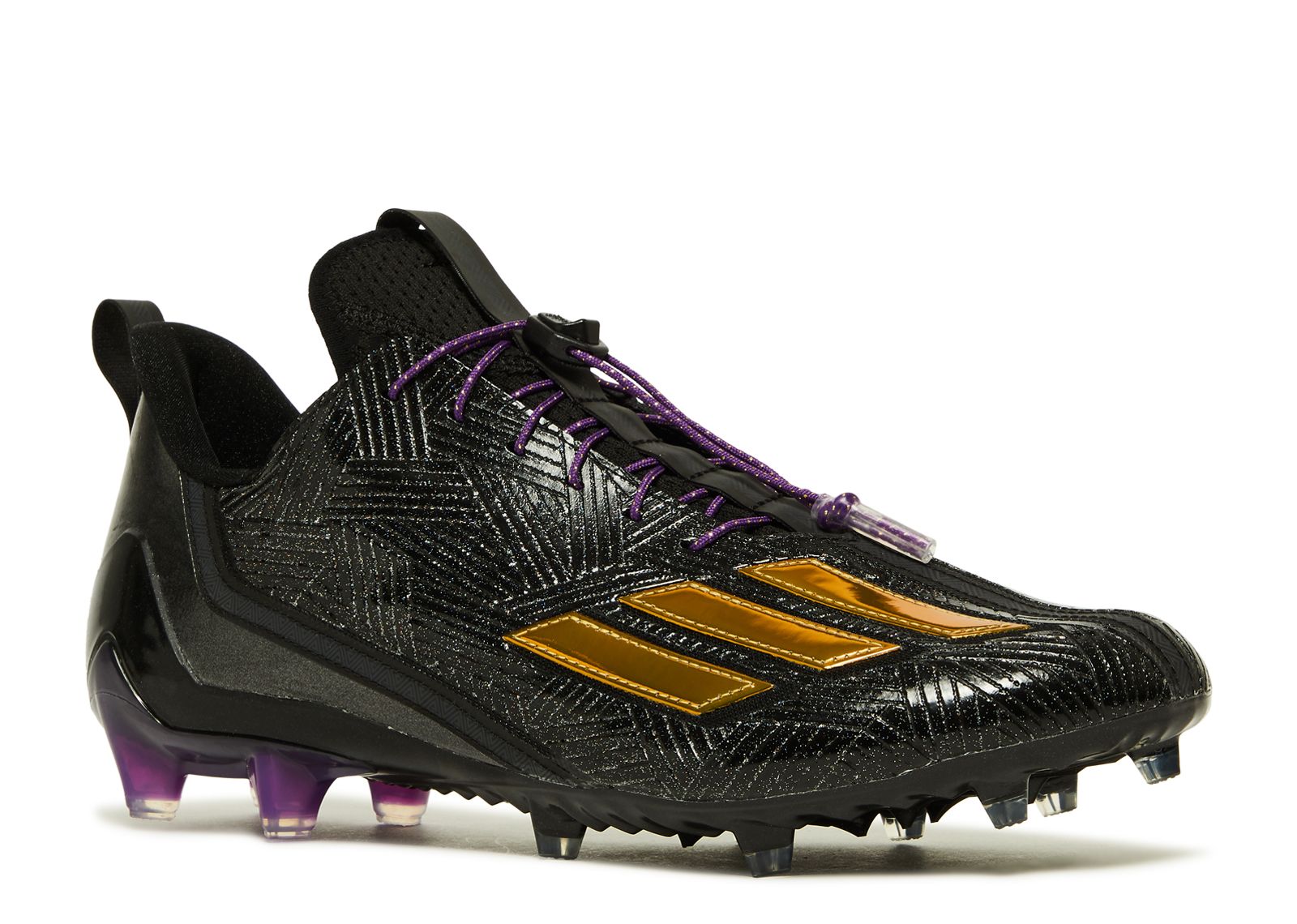 Marvel X Adizero 12.0 Black Panther Adidas GV9271 core black gold metallic tribe purple Flight Club