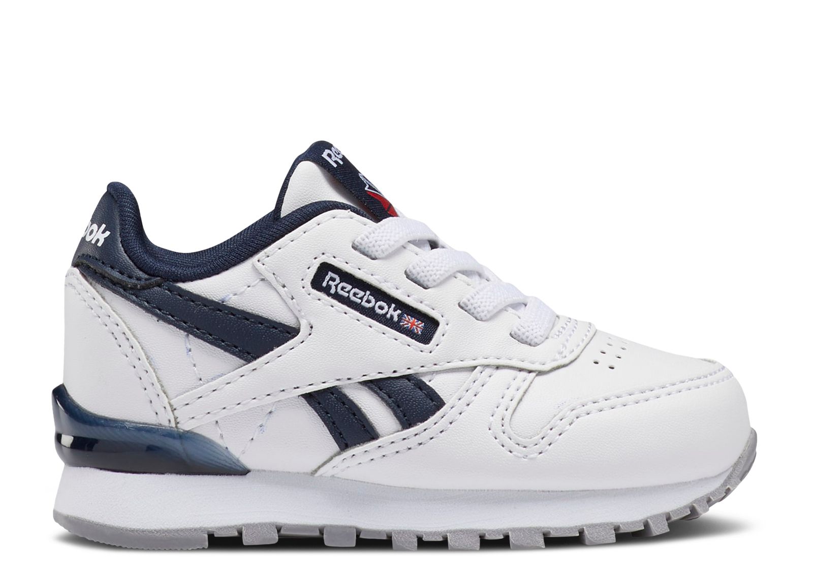 Classic Leather Step 'n' Flash Toddler 'White Vector Navy'