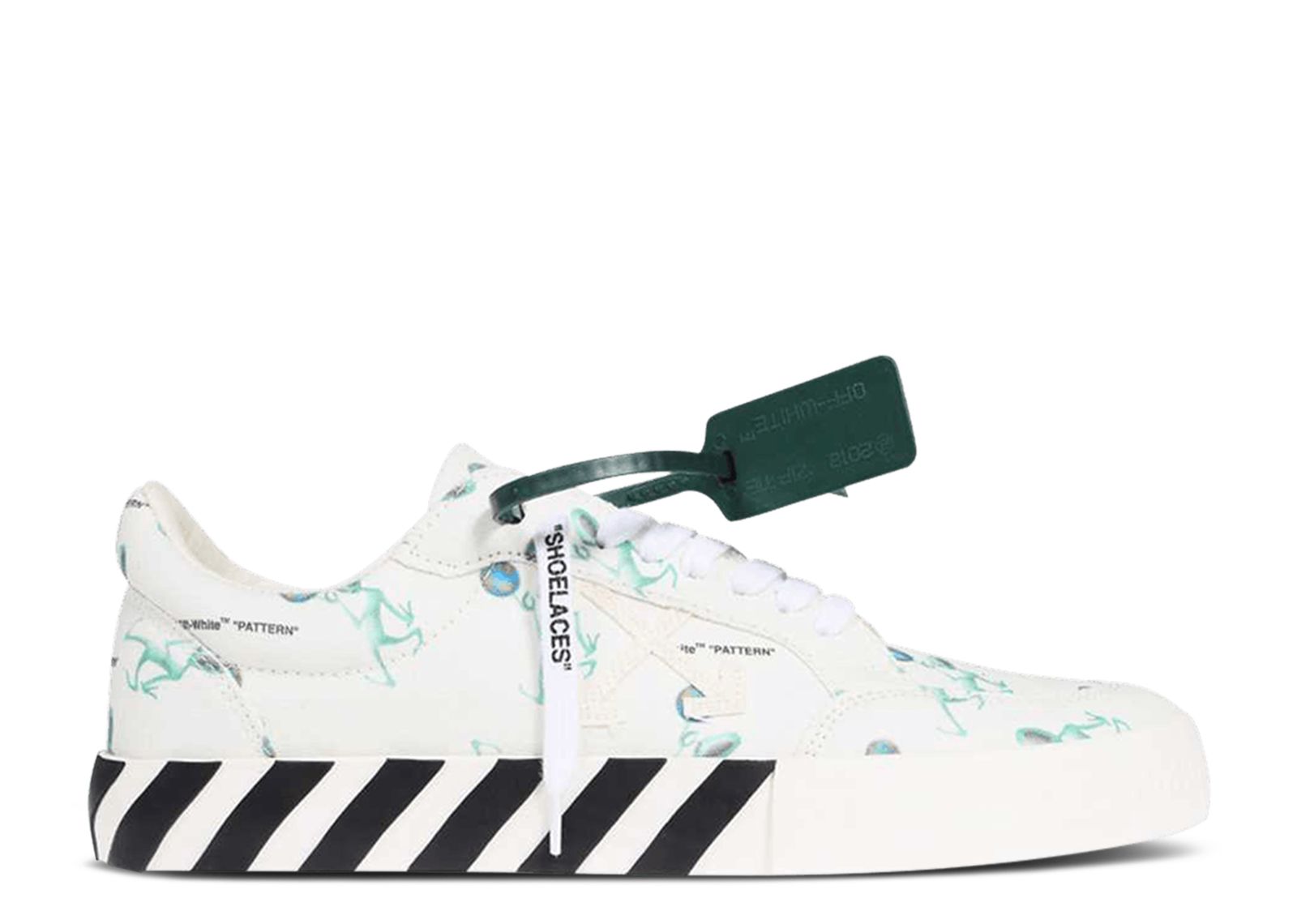 Off White Vulc Sneaker Alien Off White OMIA085F22FAB003 0155 white green Flight Club