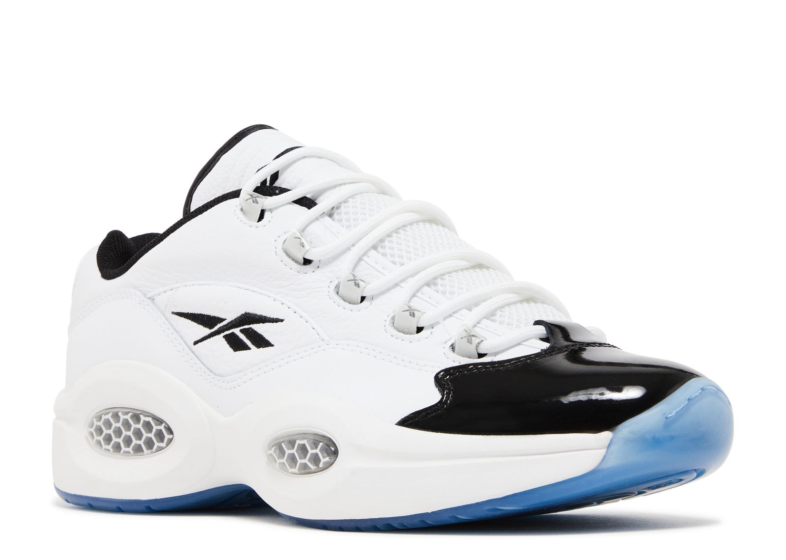 reebok question black and white