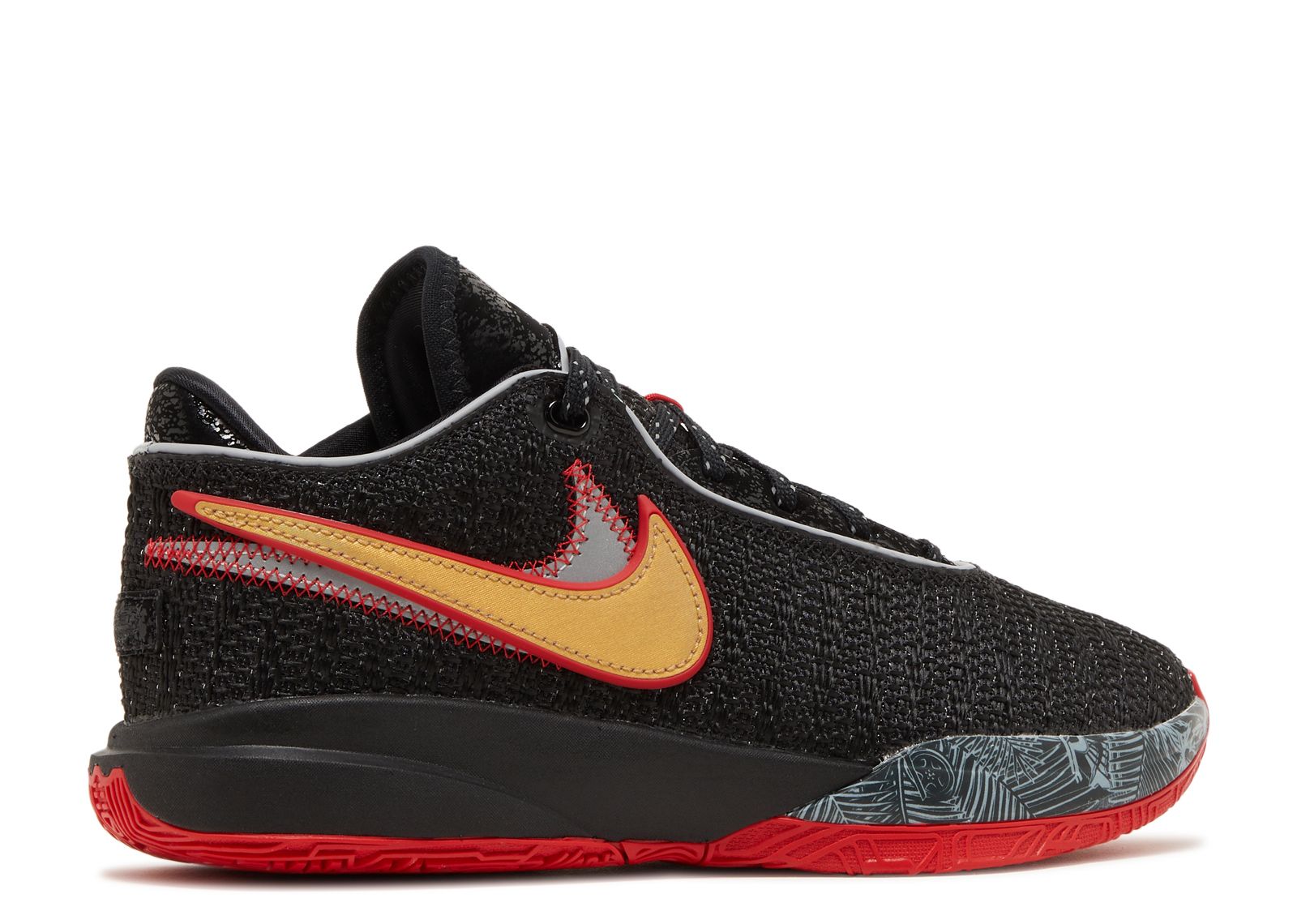 LeBron 20 GS 'Trinity' - Nike - DQ8651 001 - black/black/university  red/university gold/light smoke grey | Flight Club