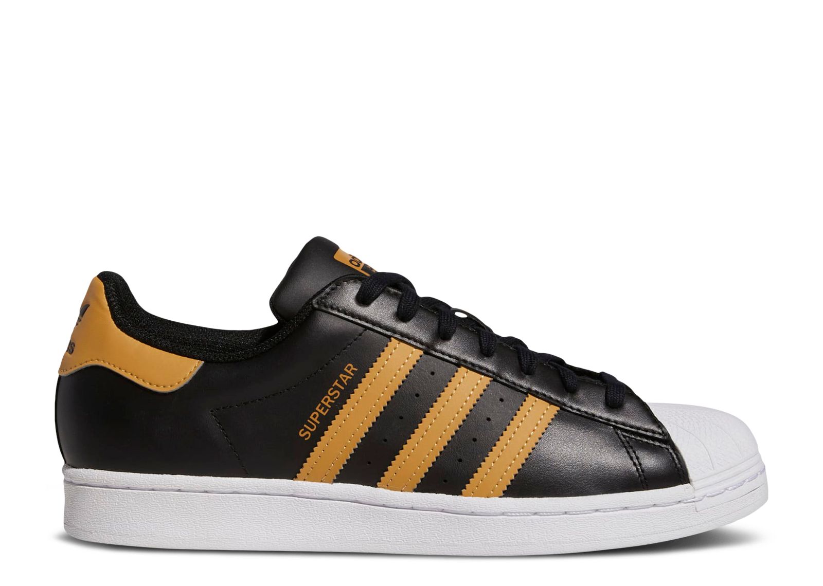 Adidas superstar black on sale beige