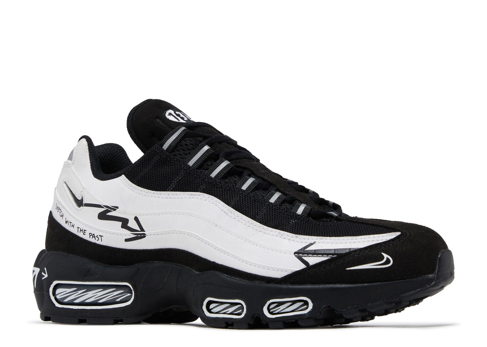 95 air max black and white best sale