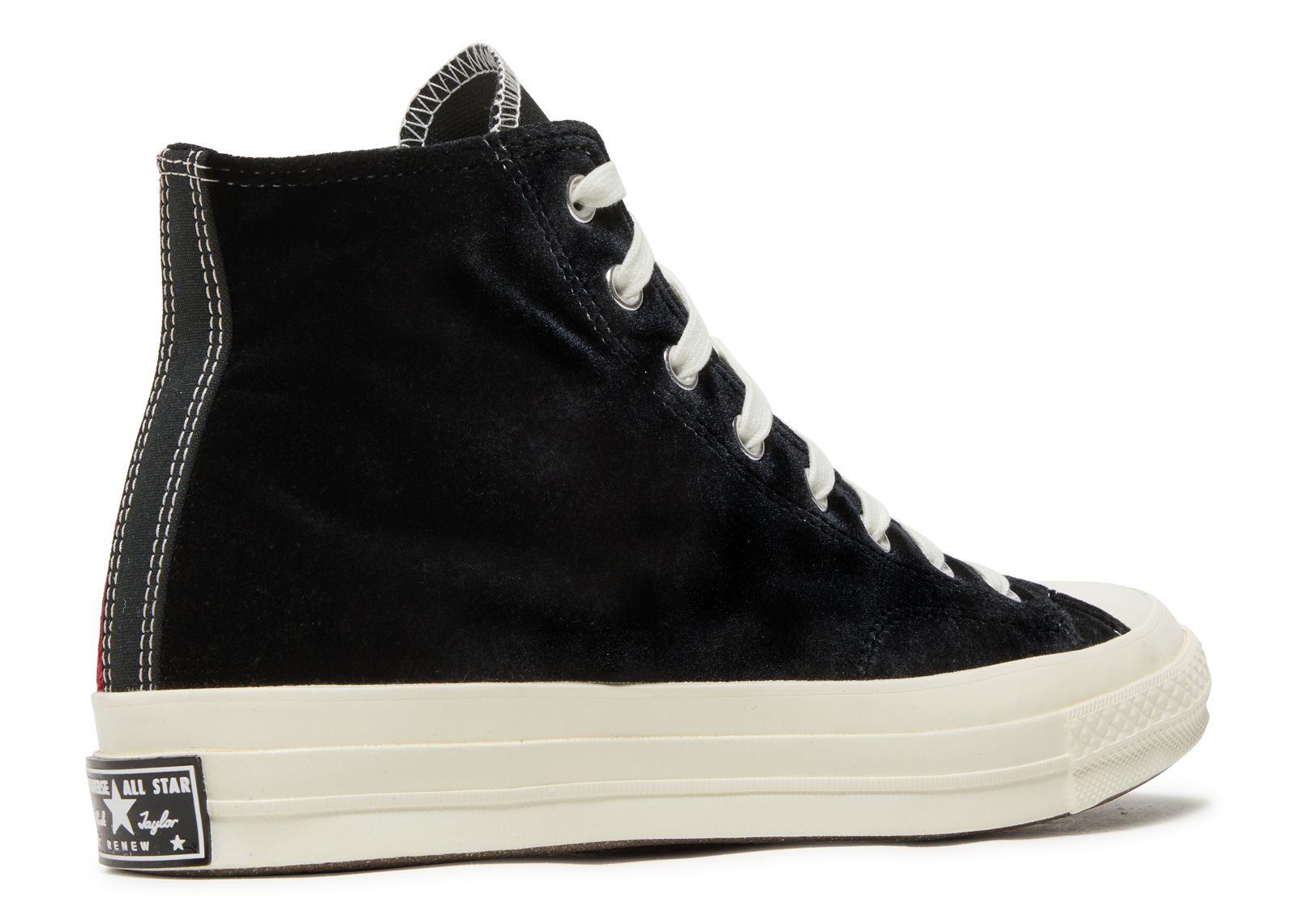 black velvet high top converse