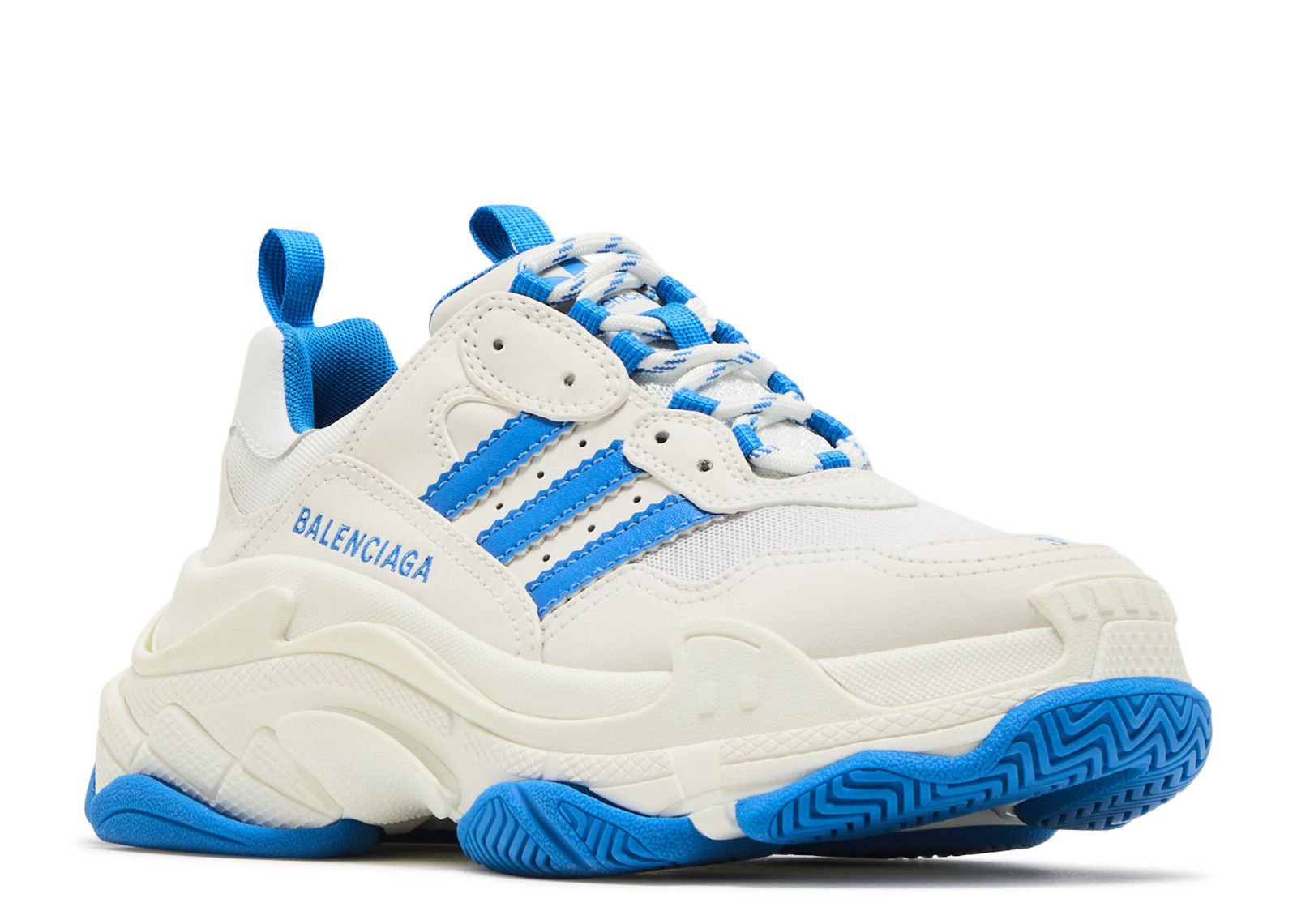 Balenciaga X Adidas Wmns Triple S Sneaker 'White Blue' - Adidas