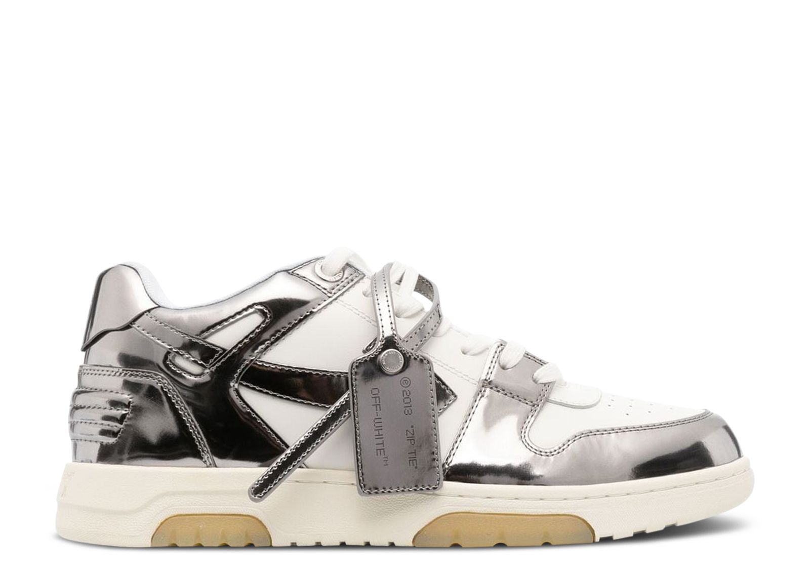 Off White Out Of Office 'Mirror Silver' - Off White